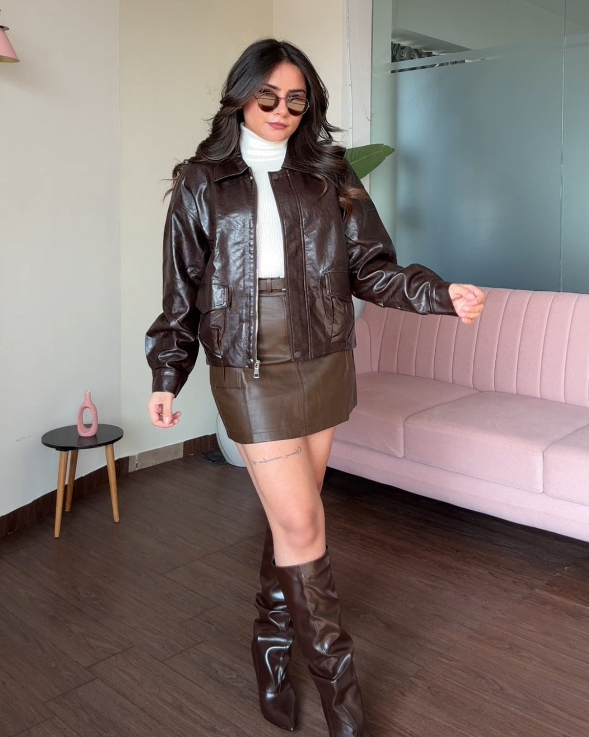 Leather Baggy Jacket