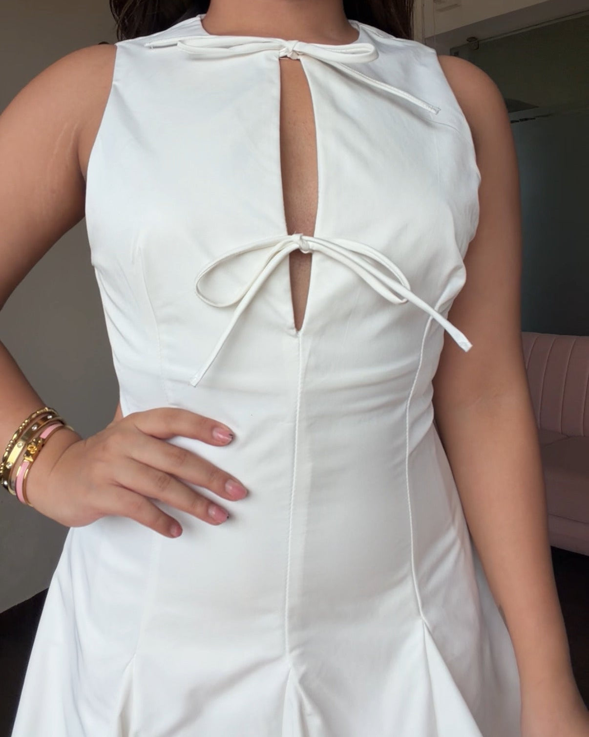 Cut Out Detailing Skater Dress