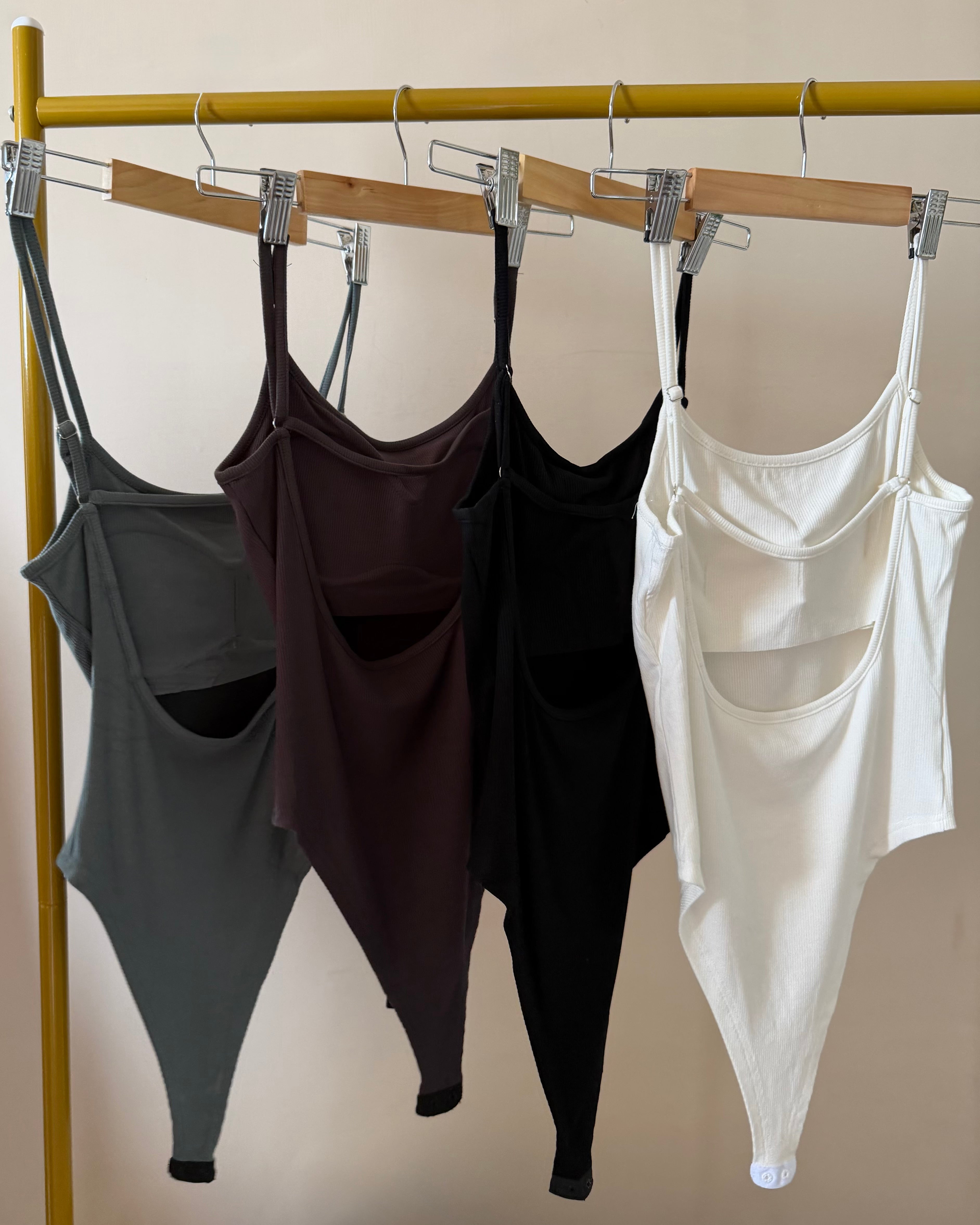 Backless Padded Scoop Neck Bodysuit Bundle ( Combo Of 2 )