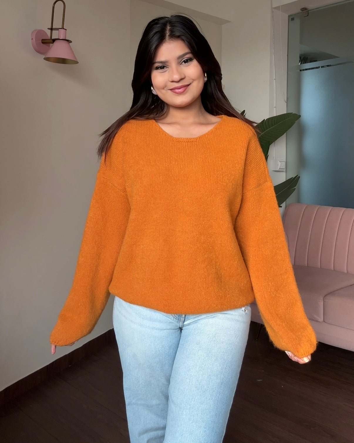 Round Neck Baggy Pullover