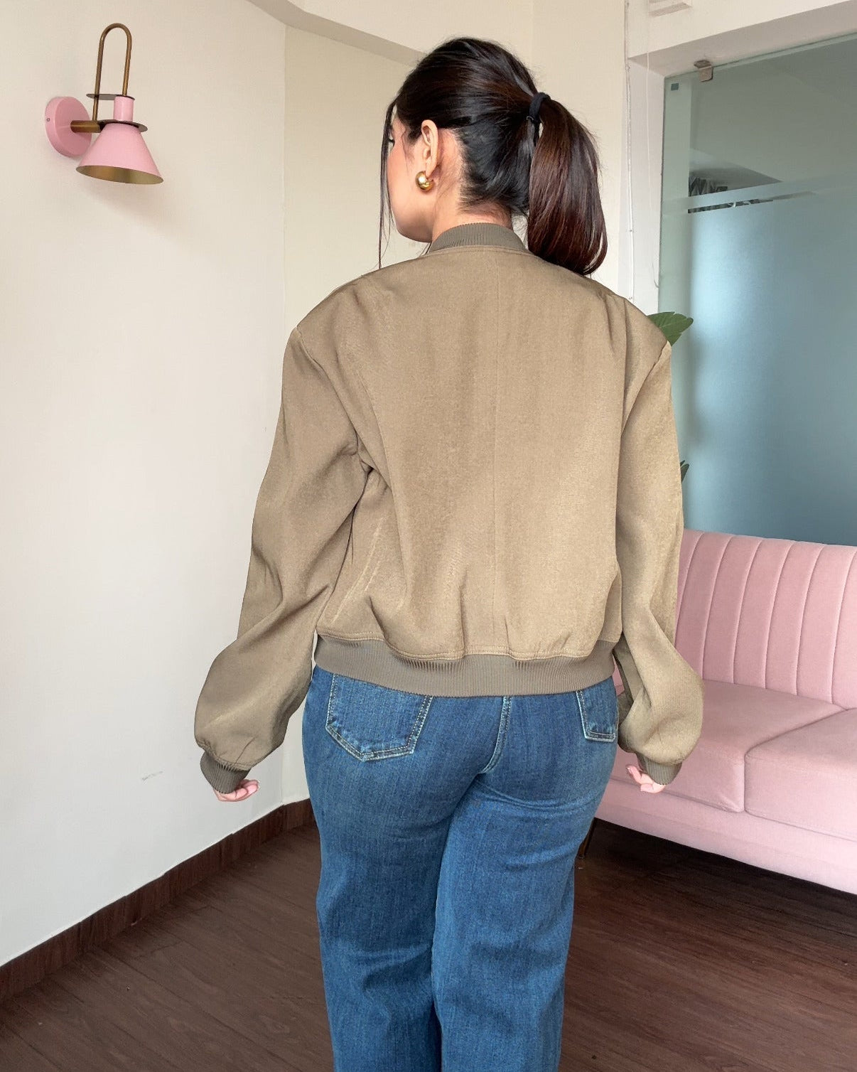 Premium Relaxed Fit Cargo Bomber Jacket