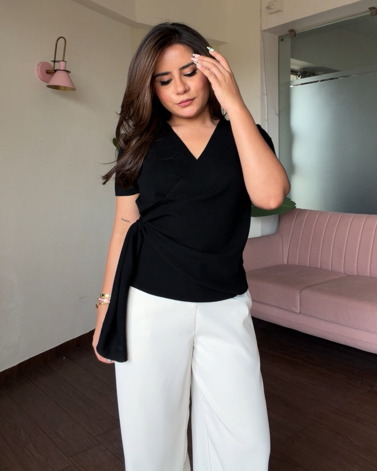 Knot Detailing Wrap Up Top
