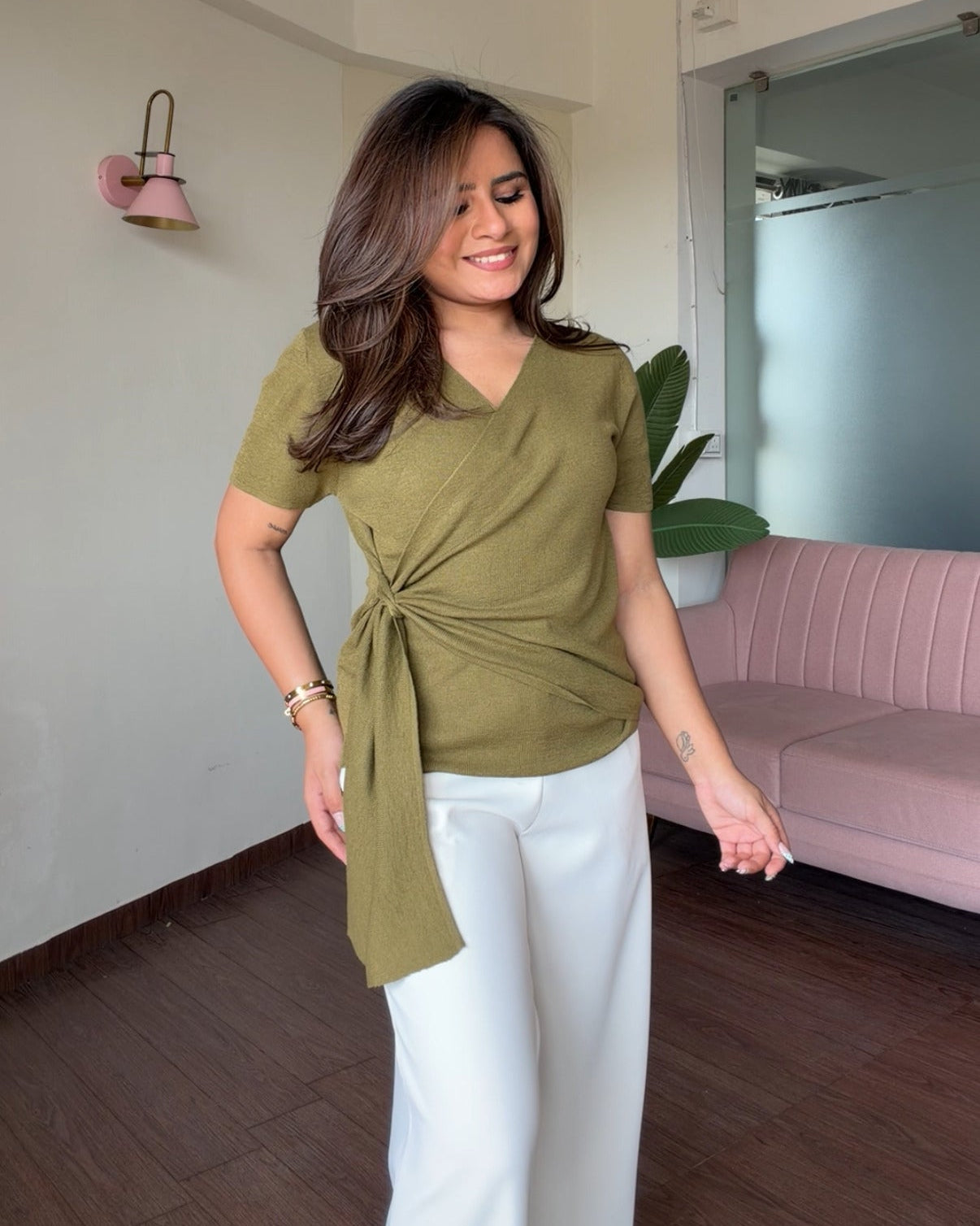 Knot Detailing Wrap Up Top