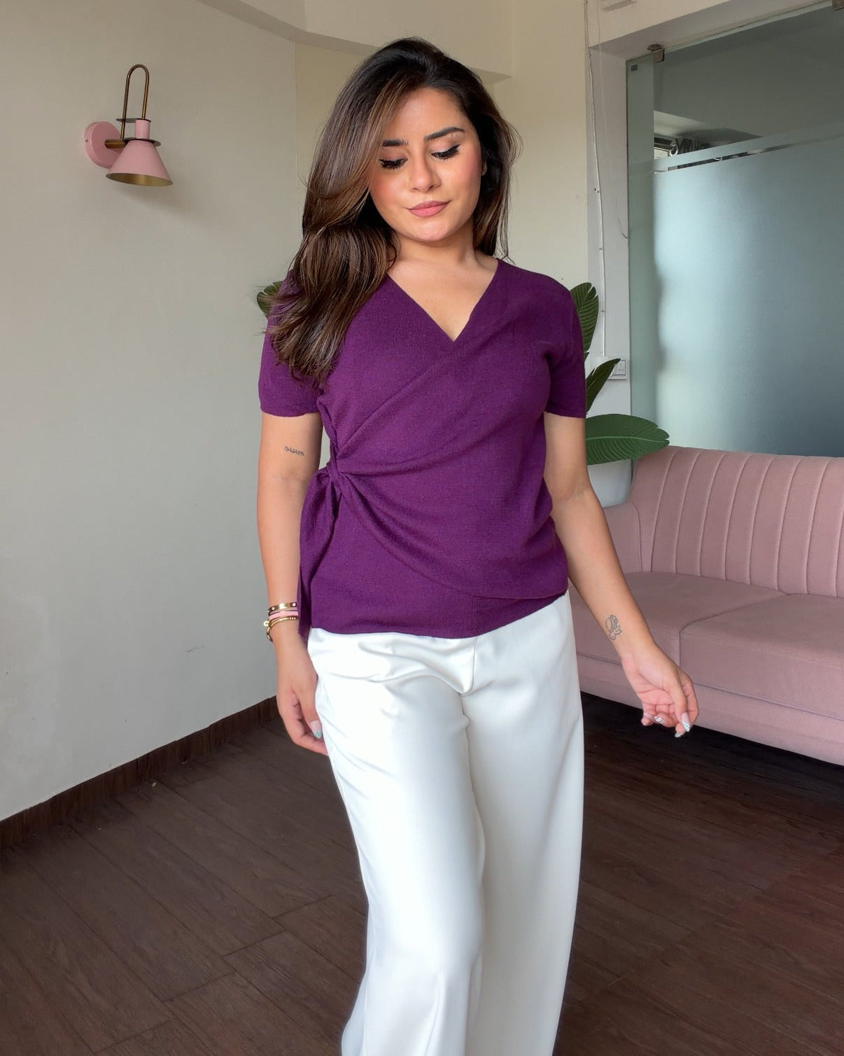 Knot Detailing Wrap Up Top