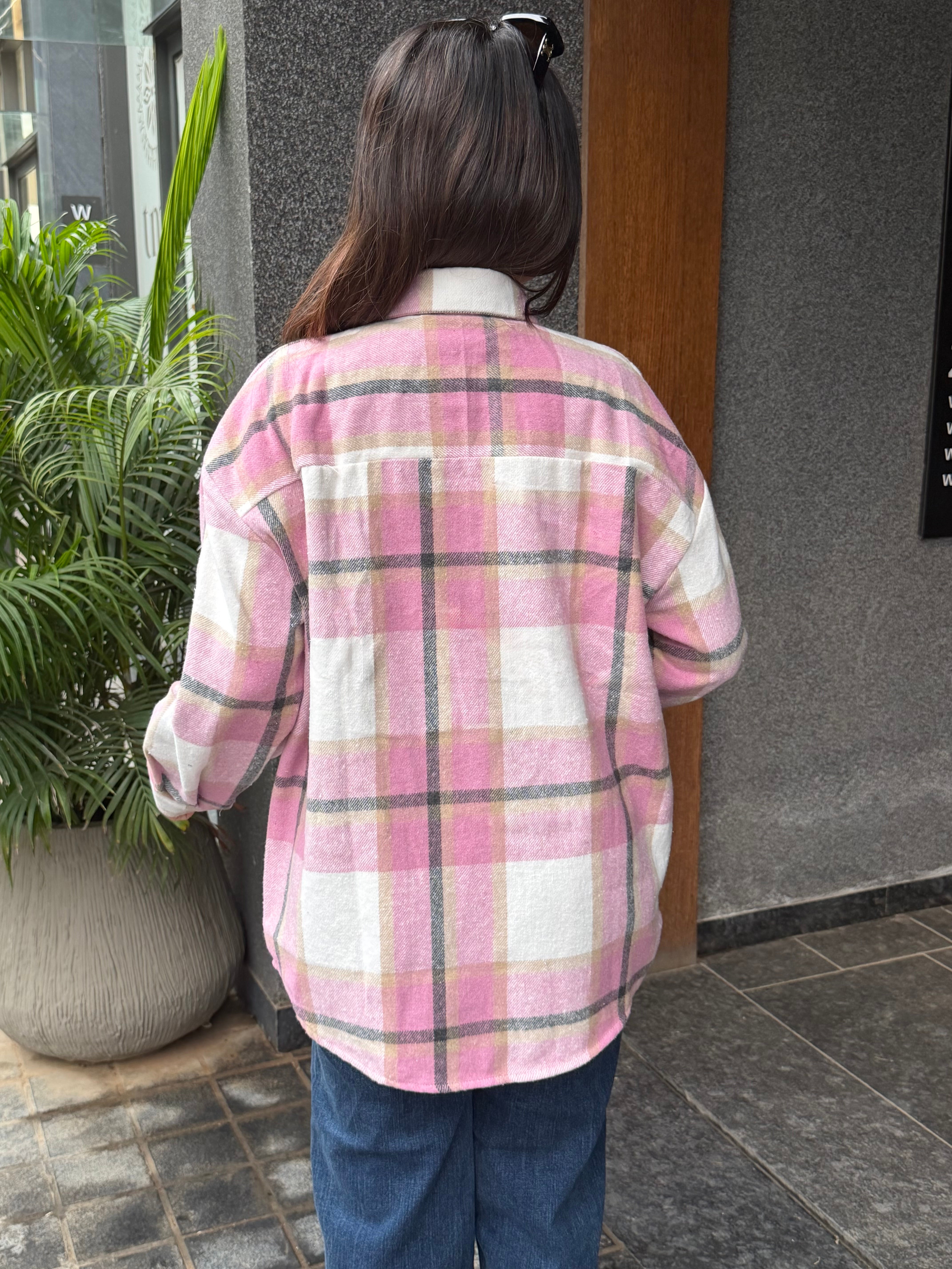 Checker Light Woollen Jacket