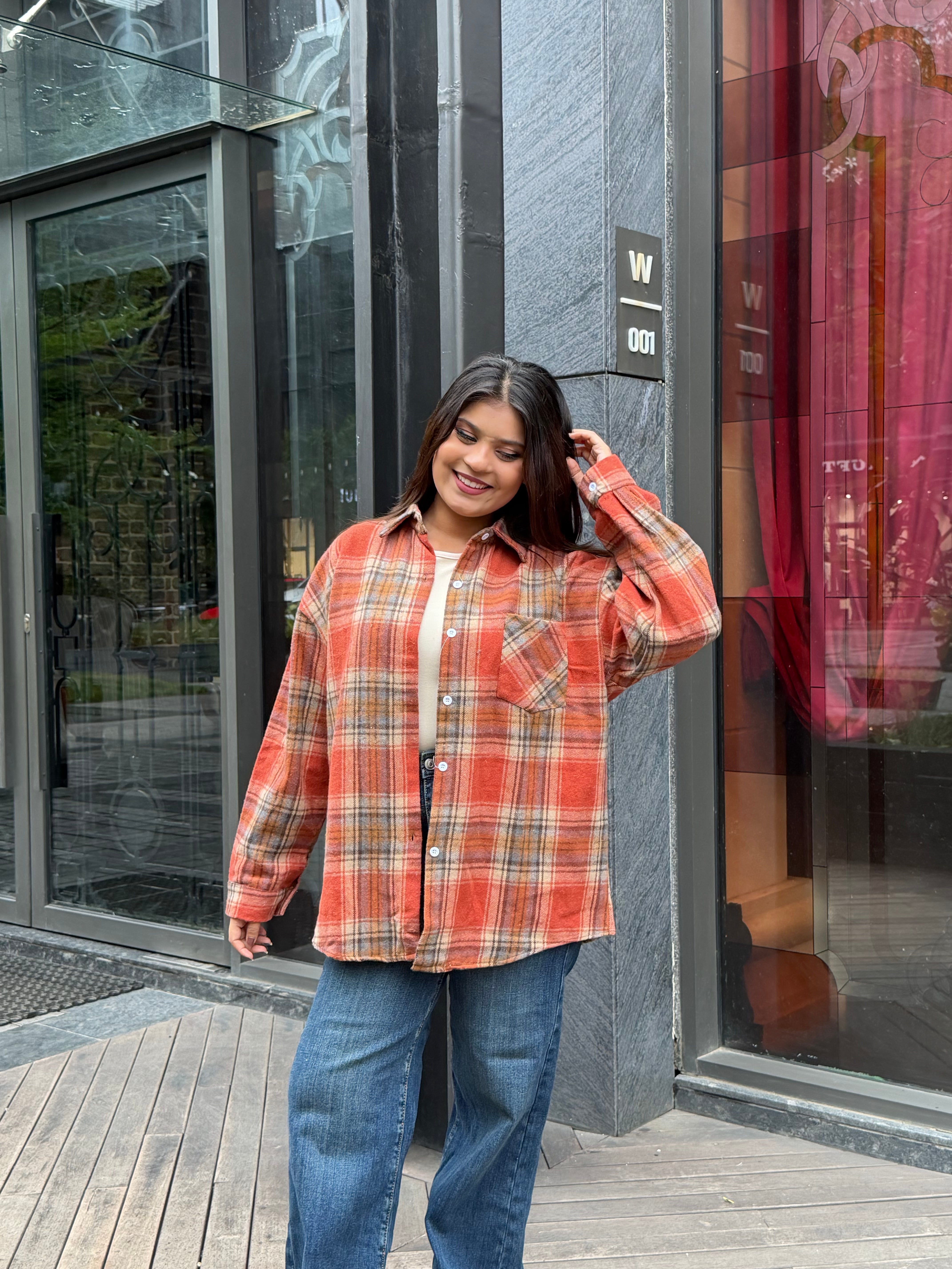 Checker Light Woollen Jacket