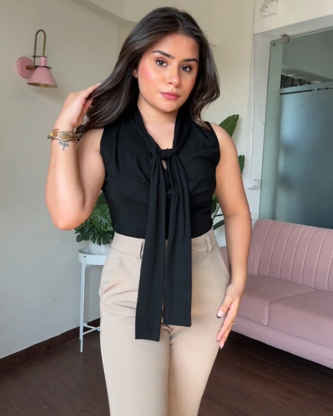 Flared Fit Tailored Pants