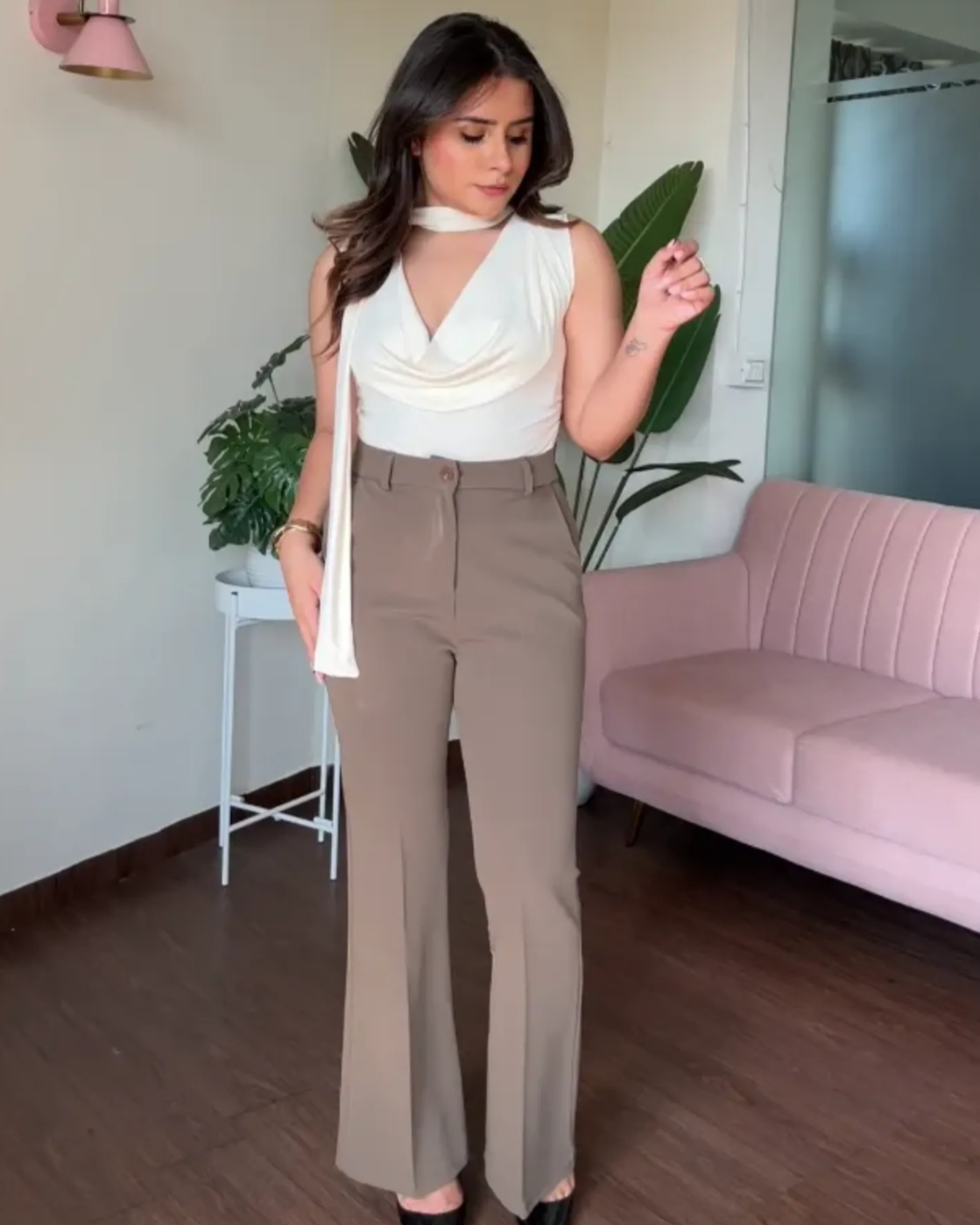 Flared Fit Tailored Pants
