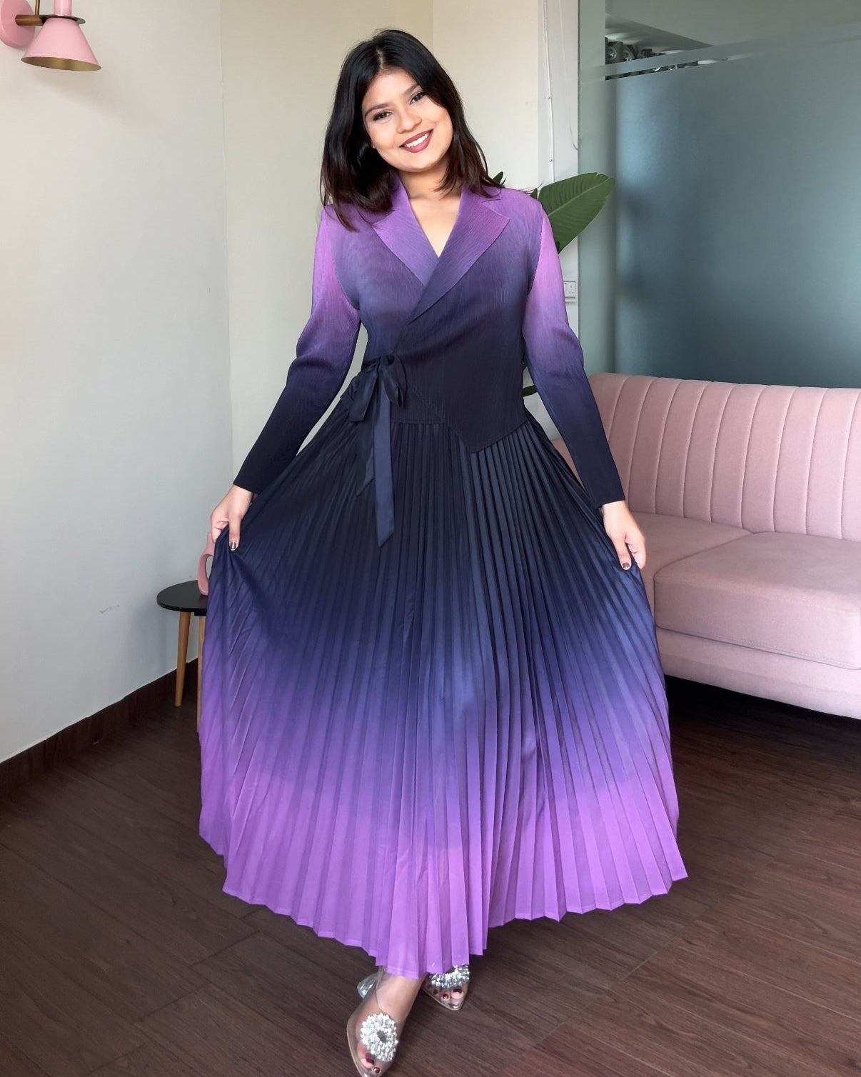 Ombre Free Size Magic Fabric Fits All Wrap Dress