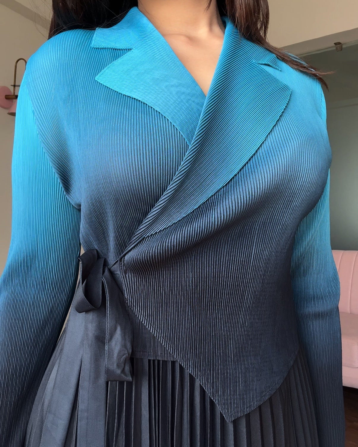 Ombre Free Size Magic Fabric Fits All Wrap Dress