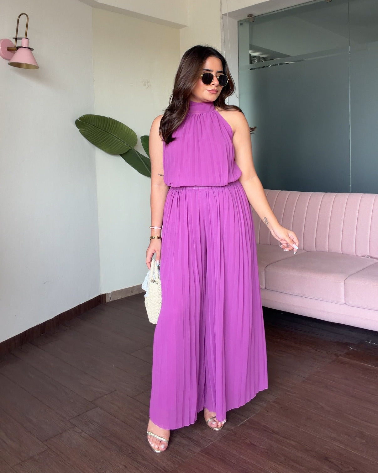 Pleated Flowy Summer Co-ord Set