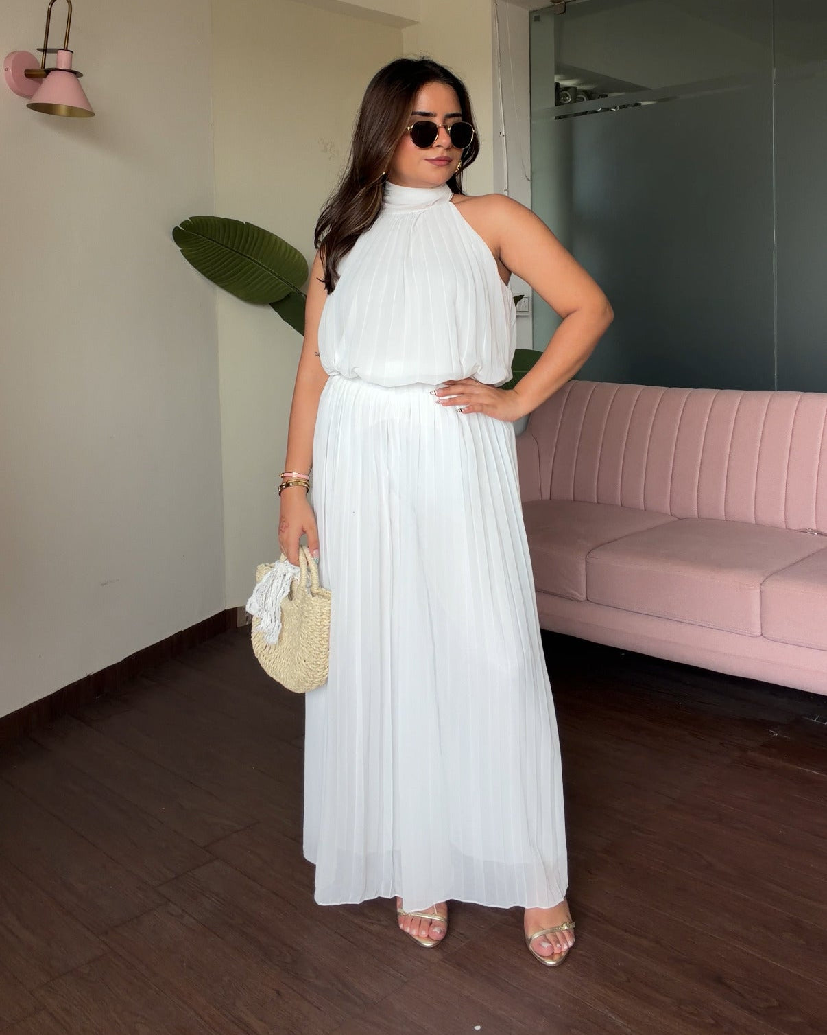 Pleated Flowy Summer Co-ord Set