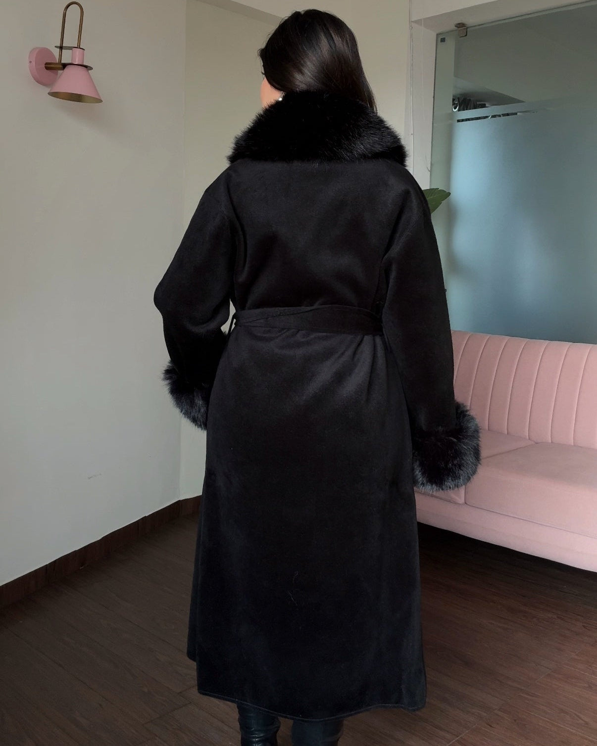 Fur Detailing Woollen Coat