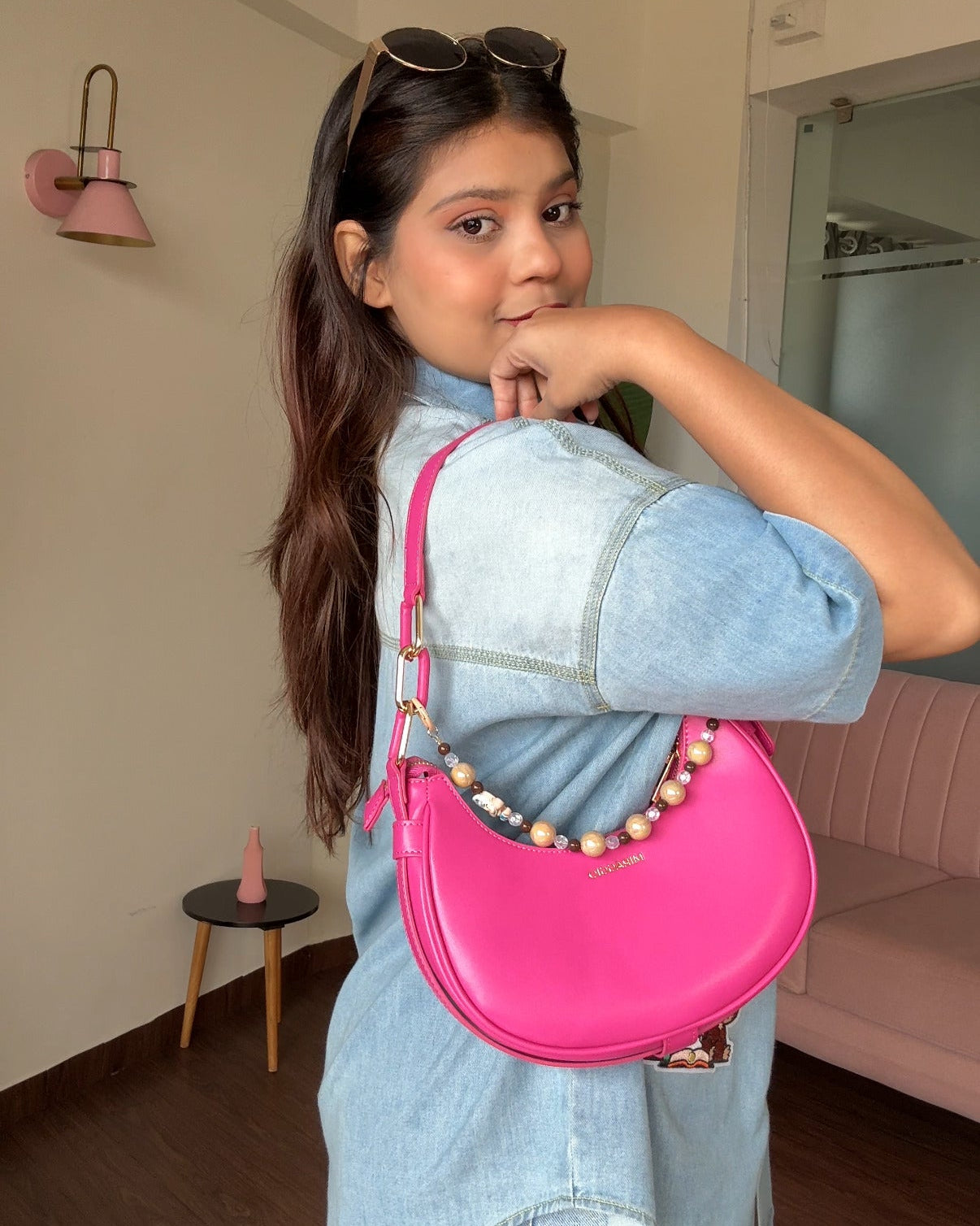 Labubu Inspired Denim Shirt