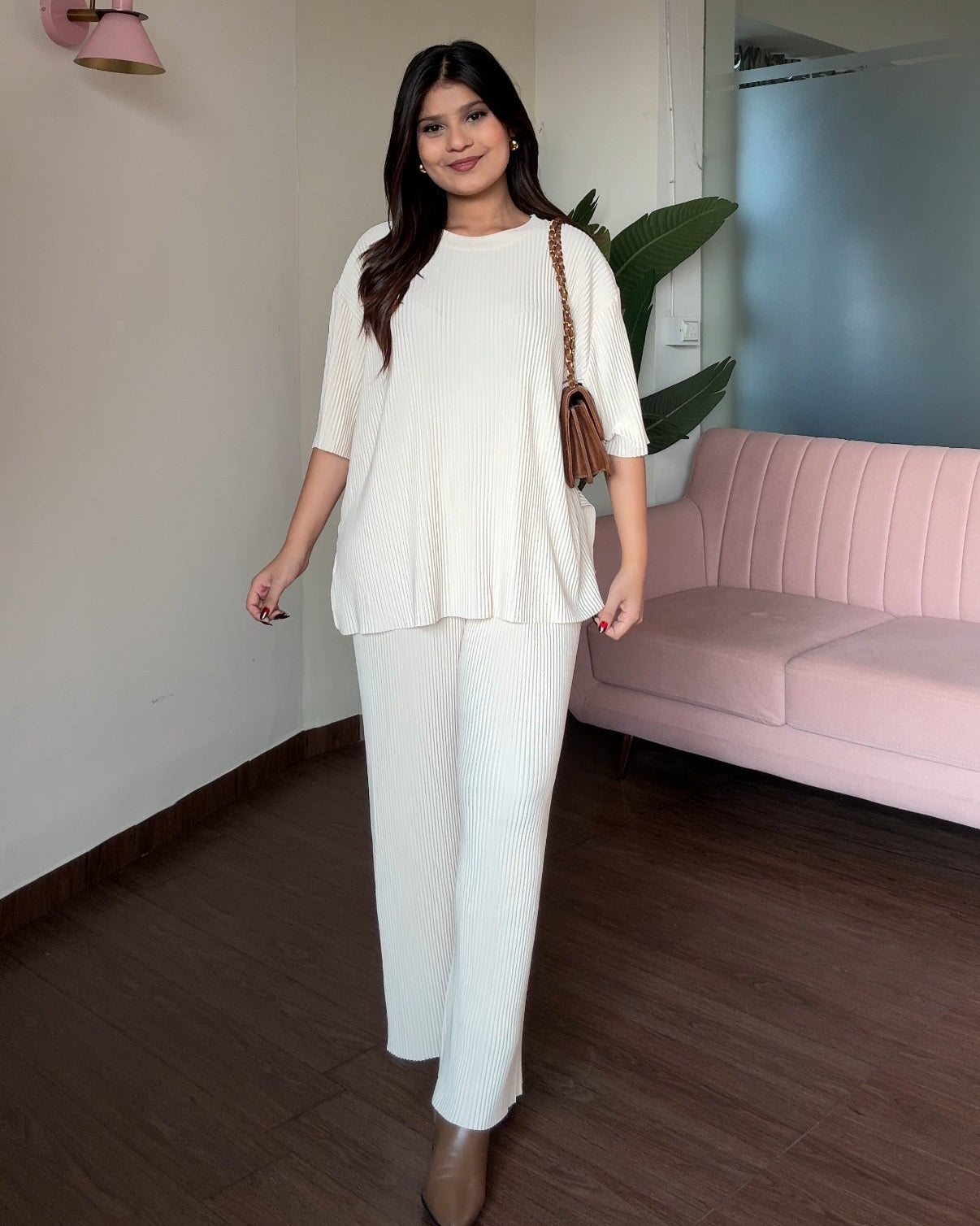 Wrinkle Relaxed Fit Co-ord Set