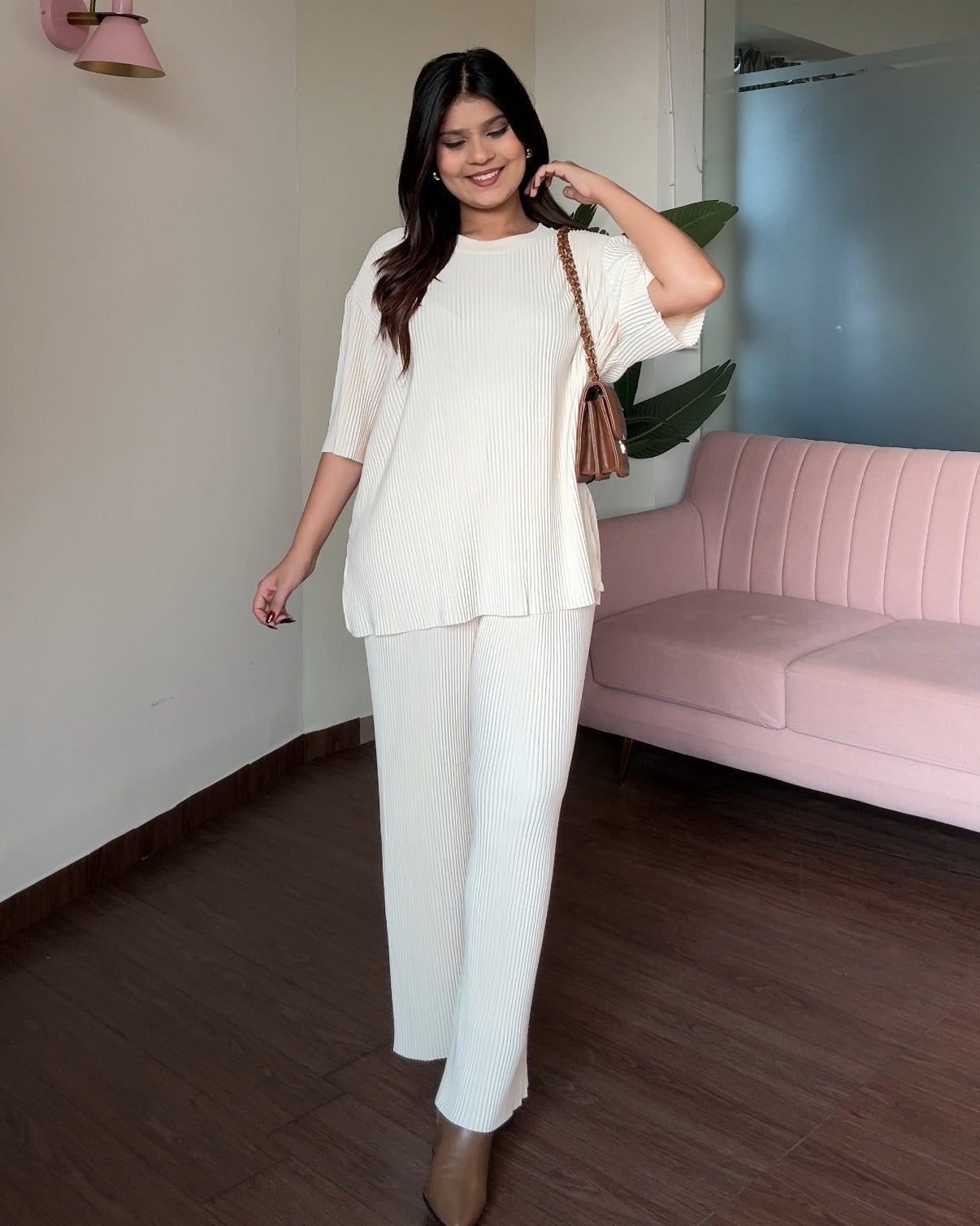 Wrinkle Relaxed Fit Co-ord Set