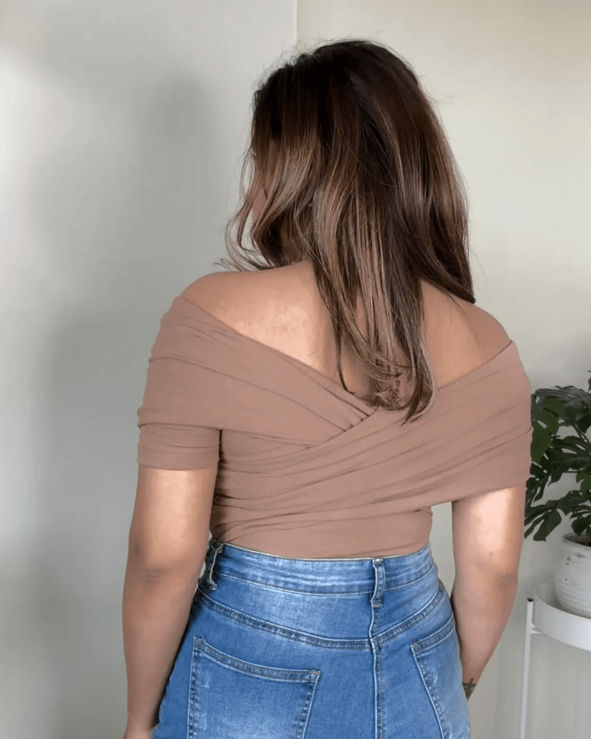 Criss Cross Off Shoulder Top