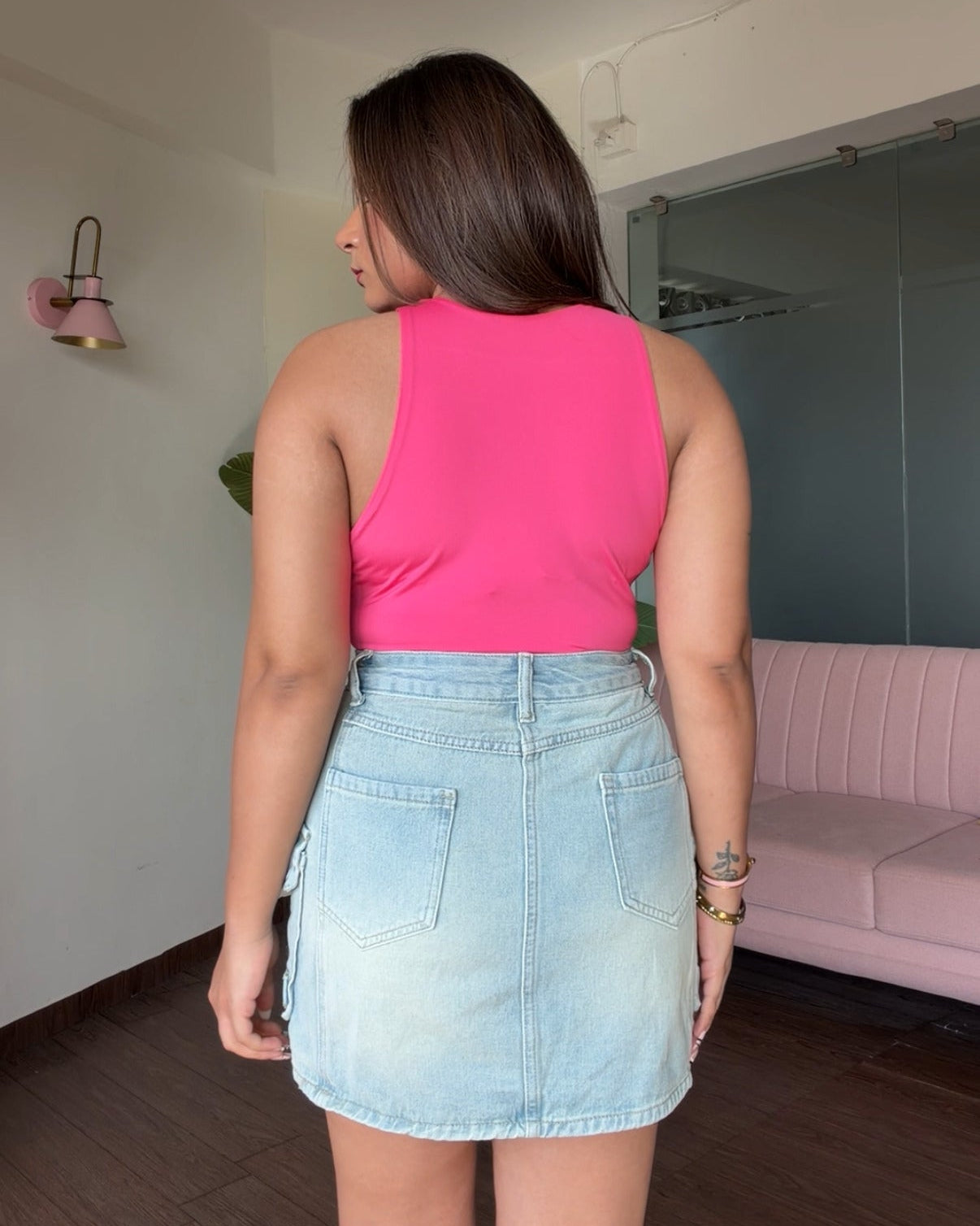Basic Round Neck Cut Sleeve Bodysuit