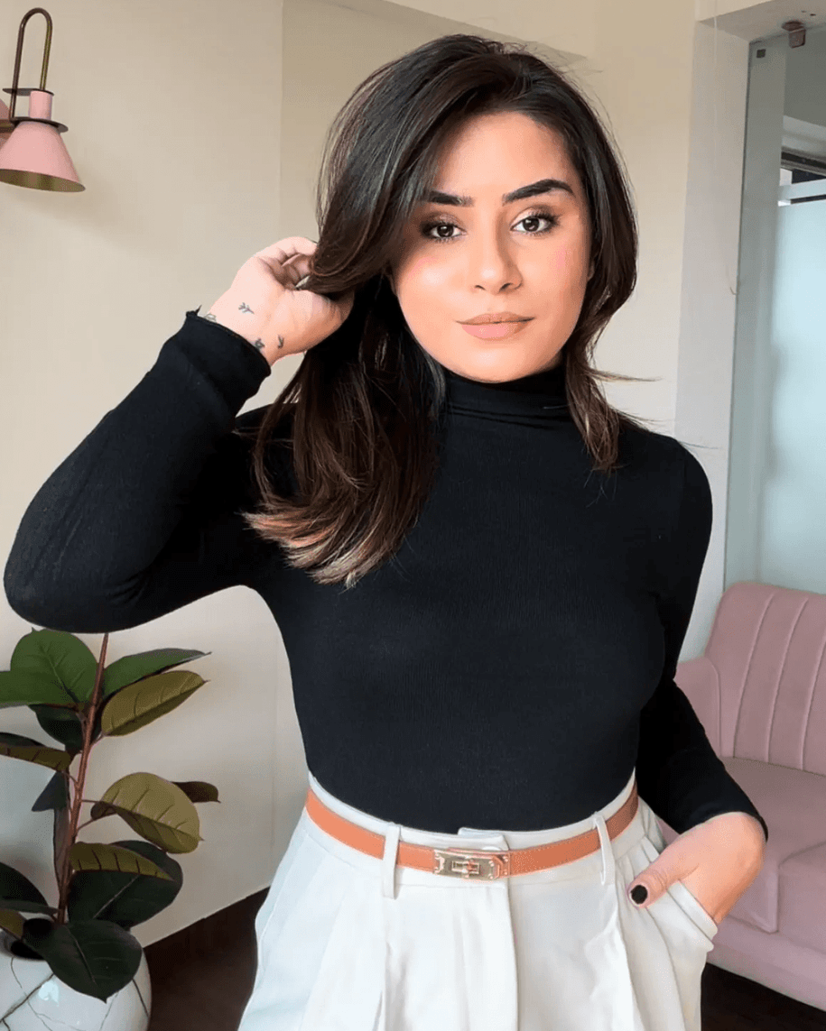 High Neck Bodycon Top