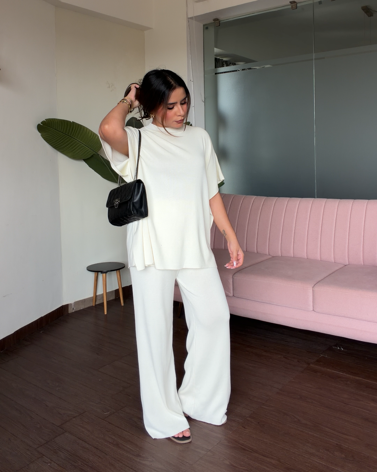 Round Neck Relaxed Fit Co-ord Set