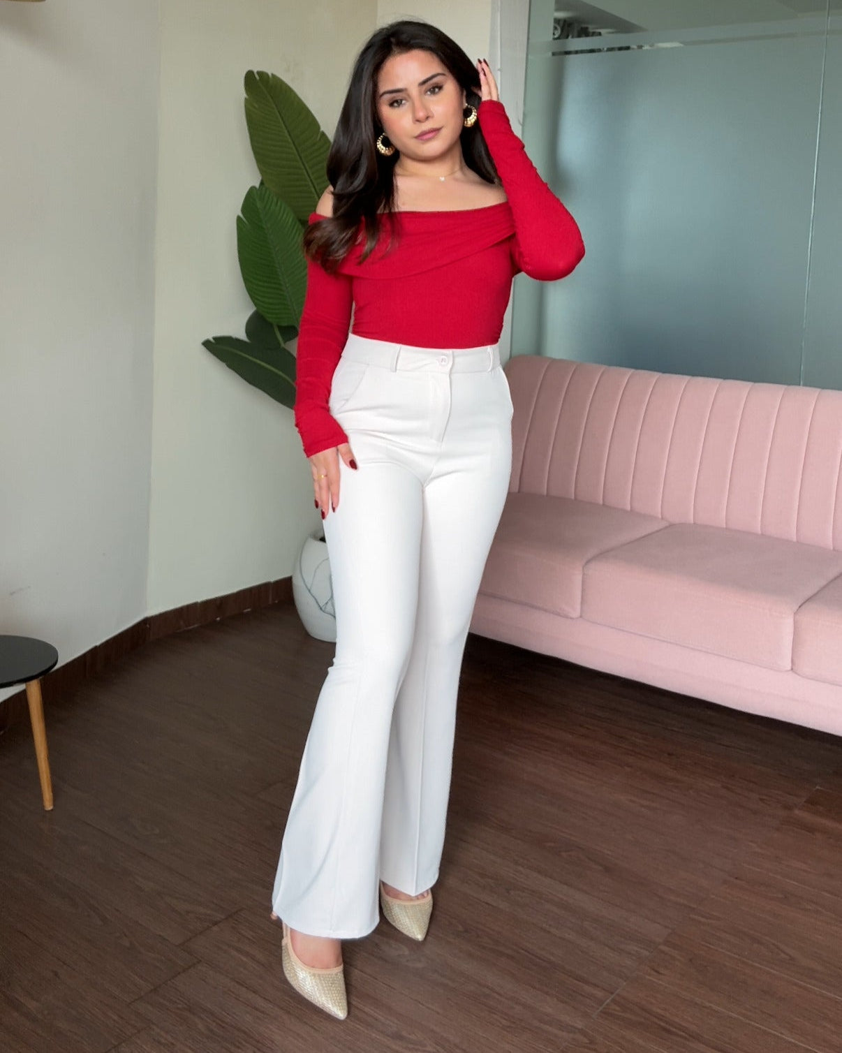 Flared Fit Tailored Pants