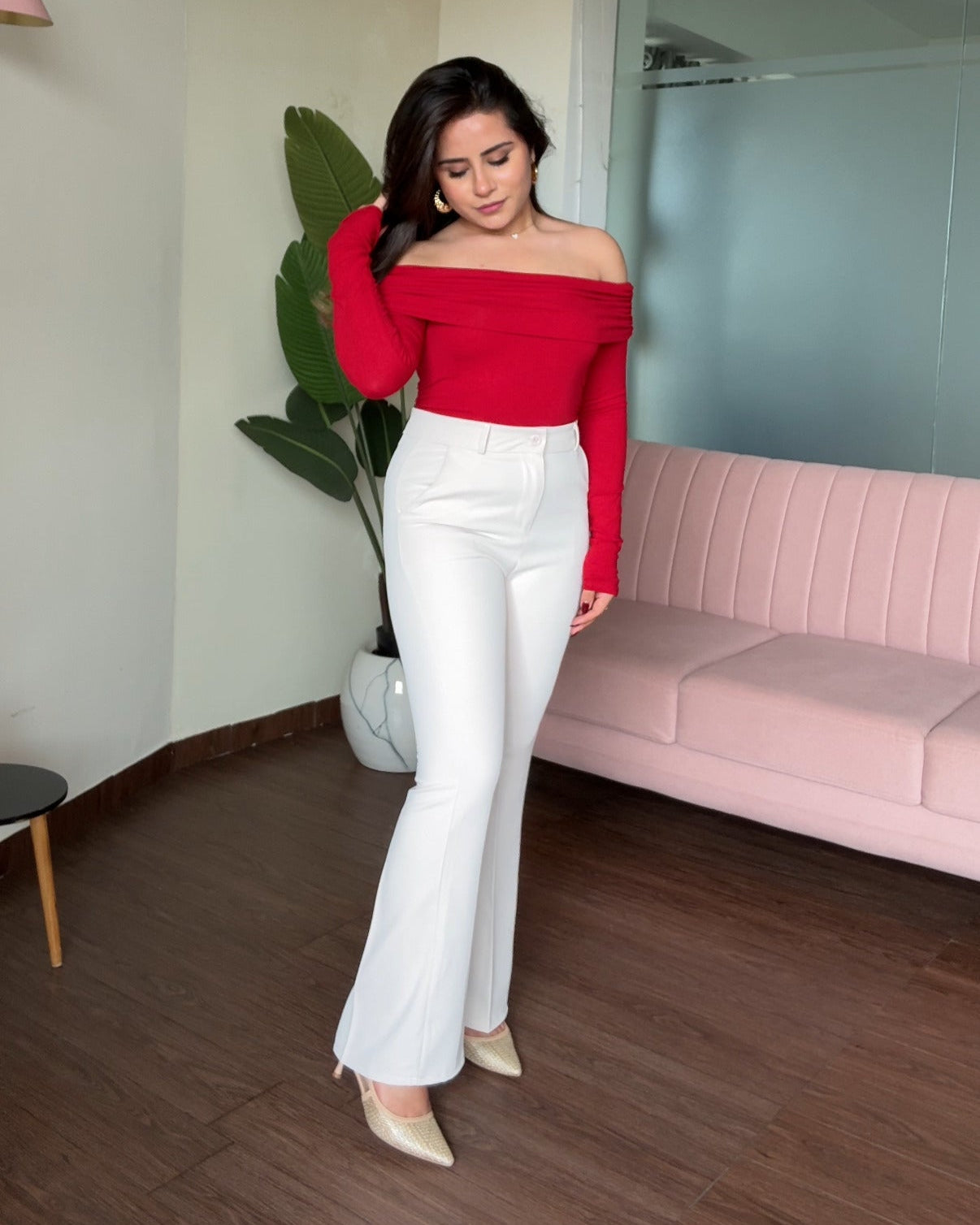 Flared Fit Tailored Pants