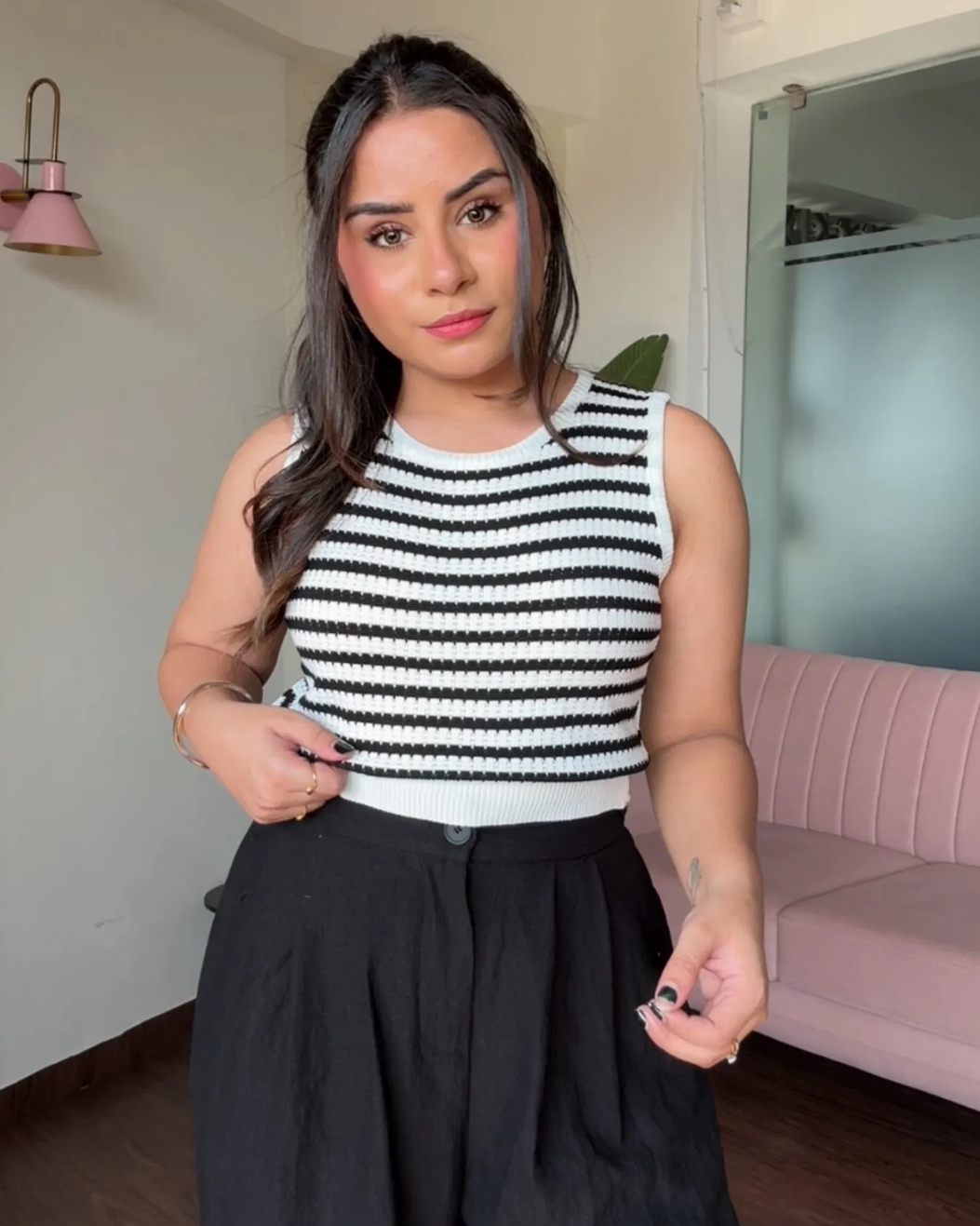 Crochet Cut Sleeves Summer Tee