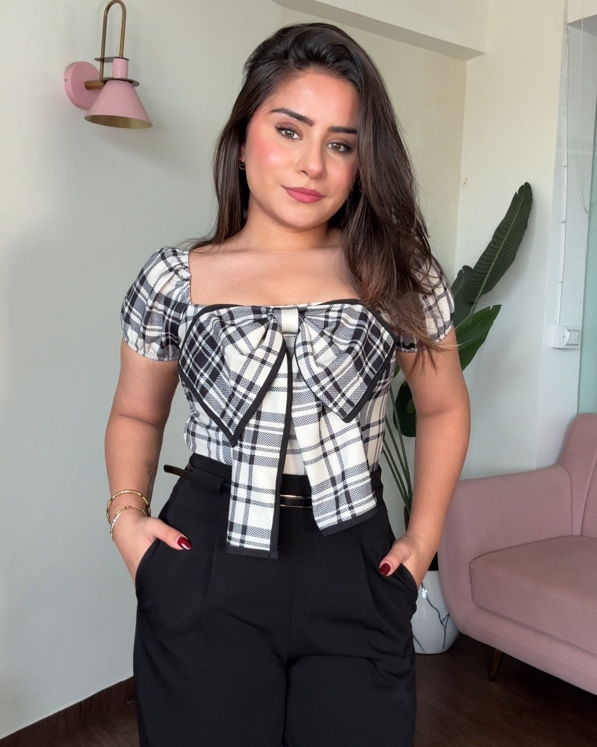 Printed Bow Top