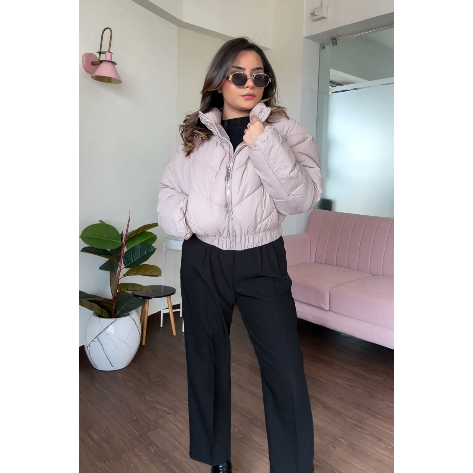 Cropped Puffer Jacket