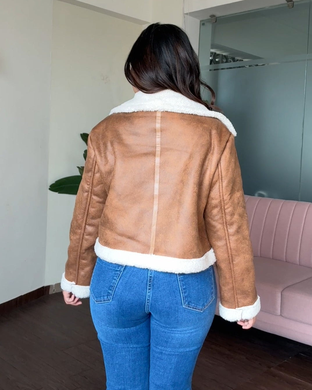 Suede Fleece Zip Up Premium Jacket