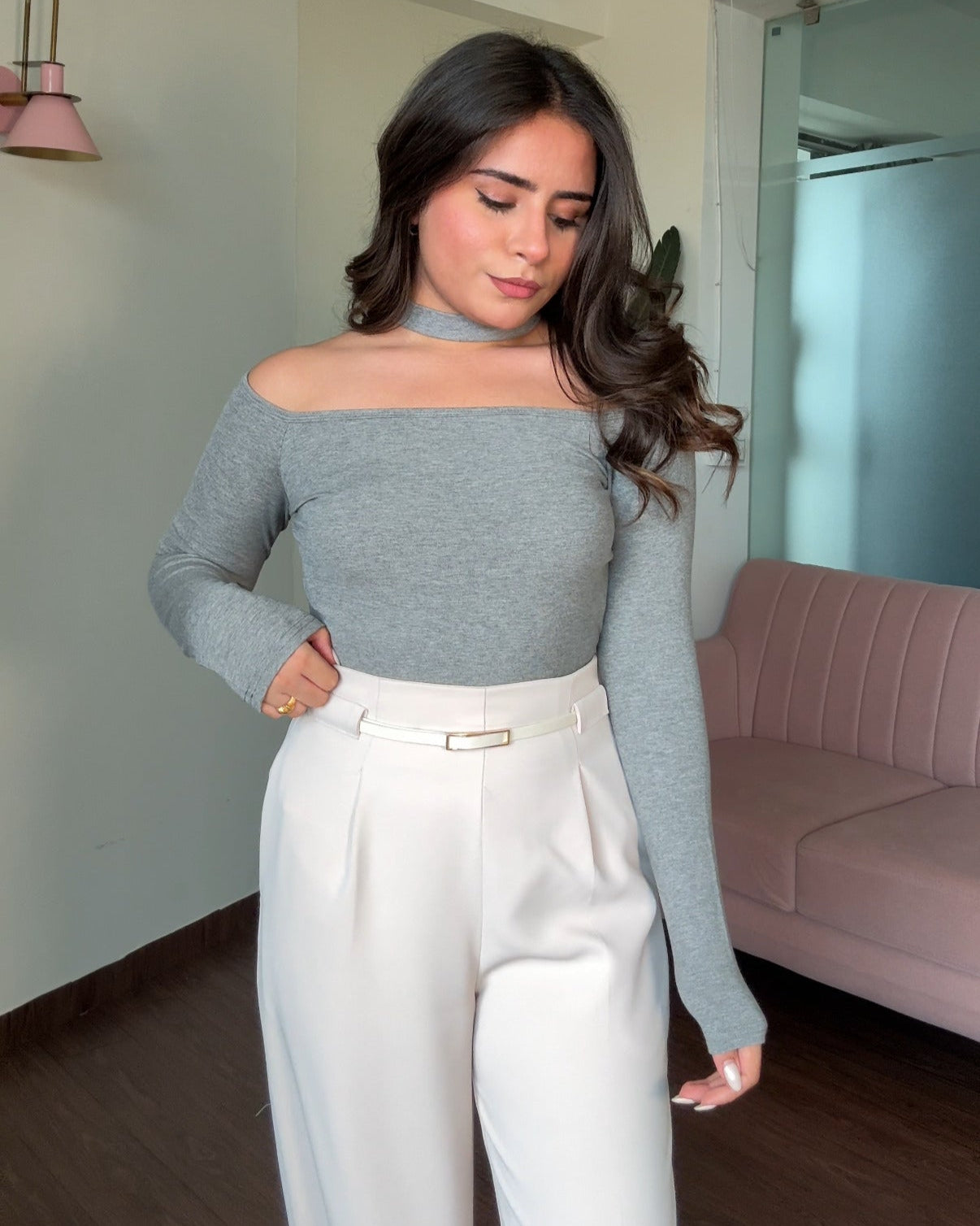 Two Way Top & Straight Fit Pants