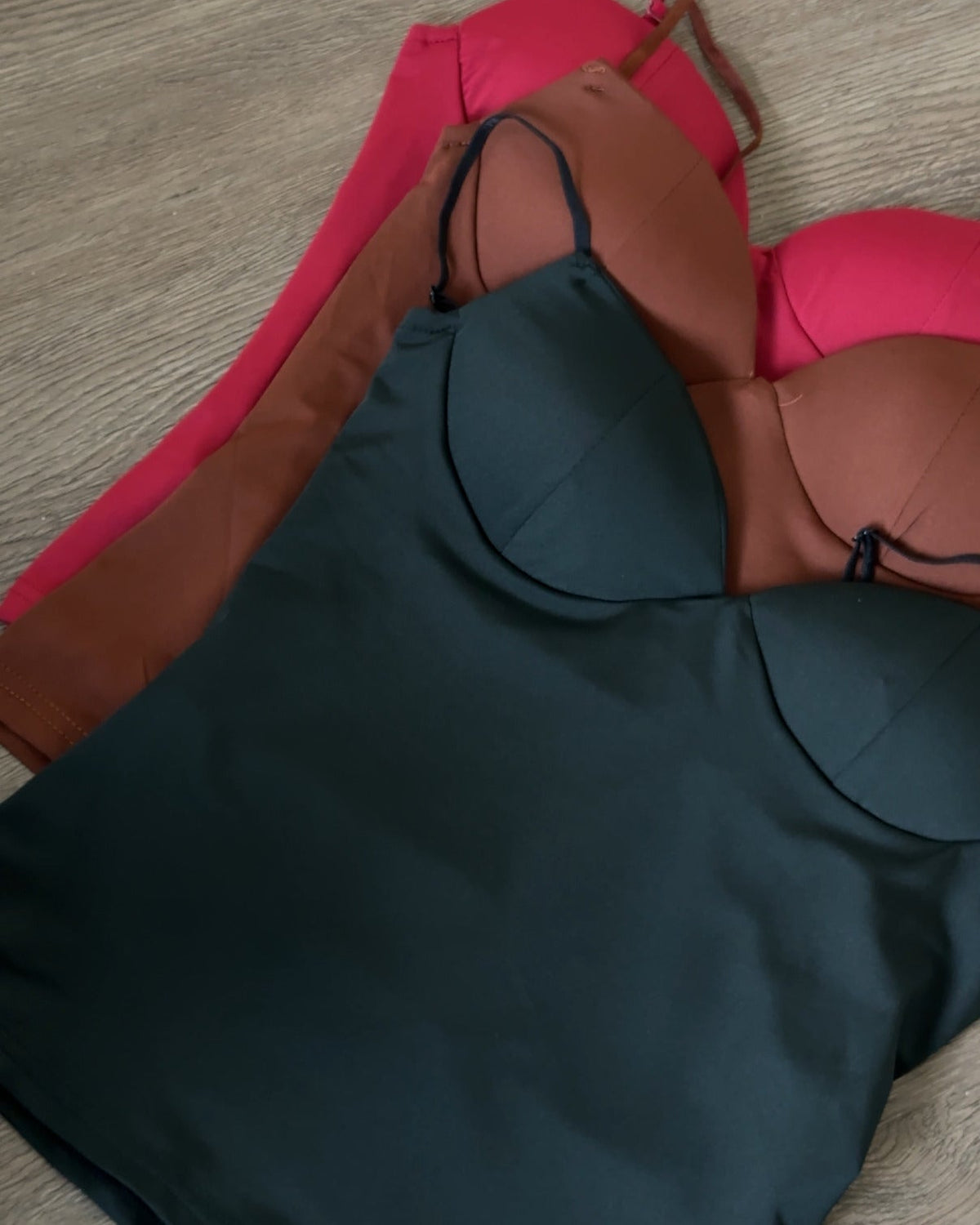 Padded Strappy Sculpted Cami Top Bundle