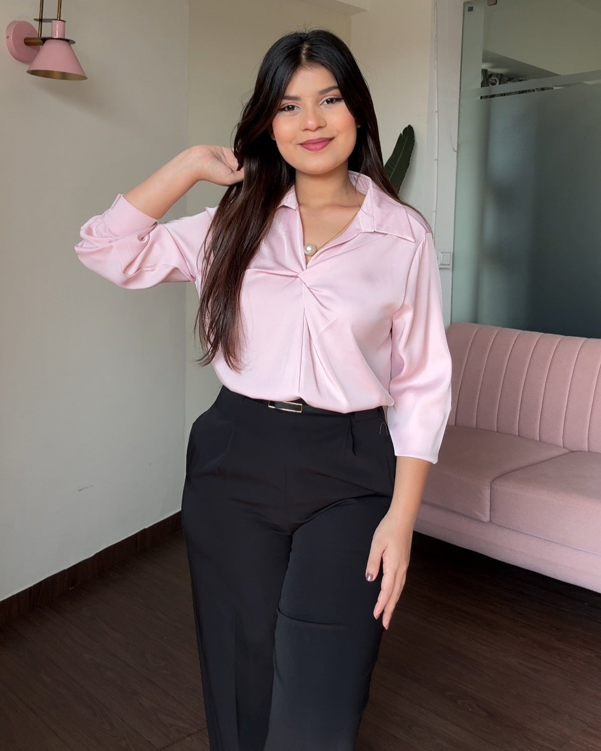 Twist Satin Shirt