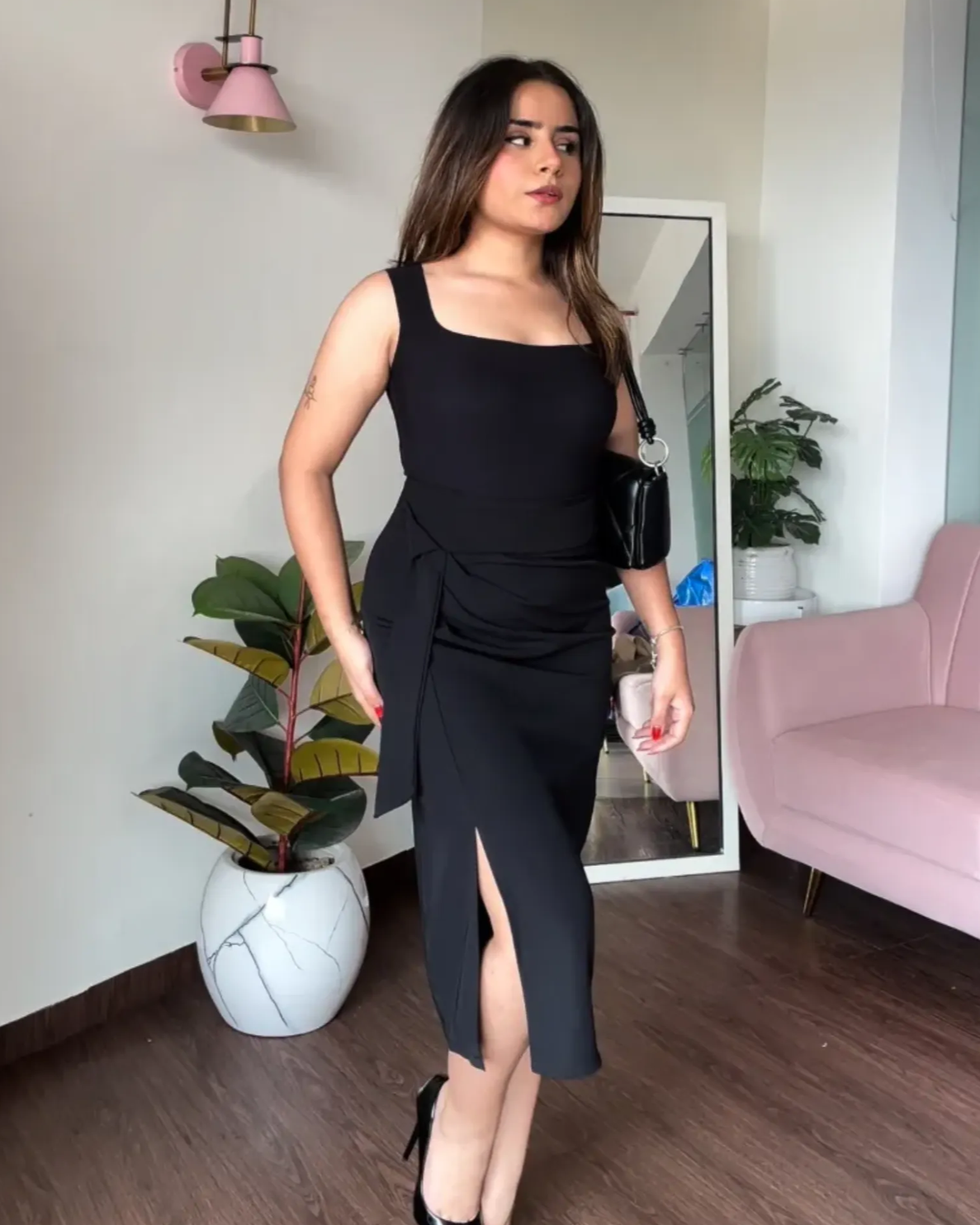 Basic Knot Midi Skirt