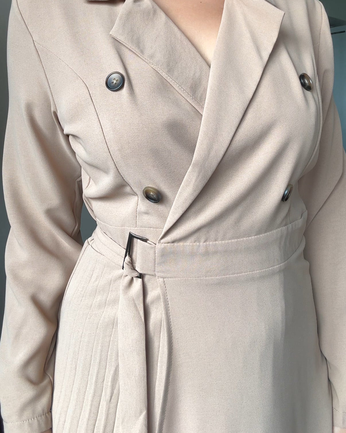 Wrap-Around Blazer Dress