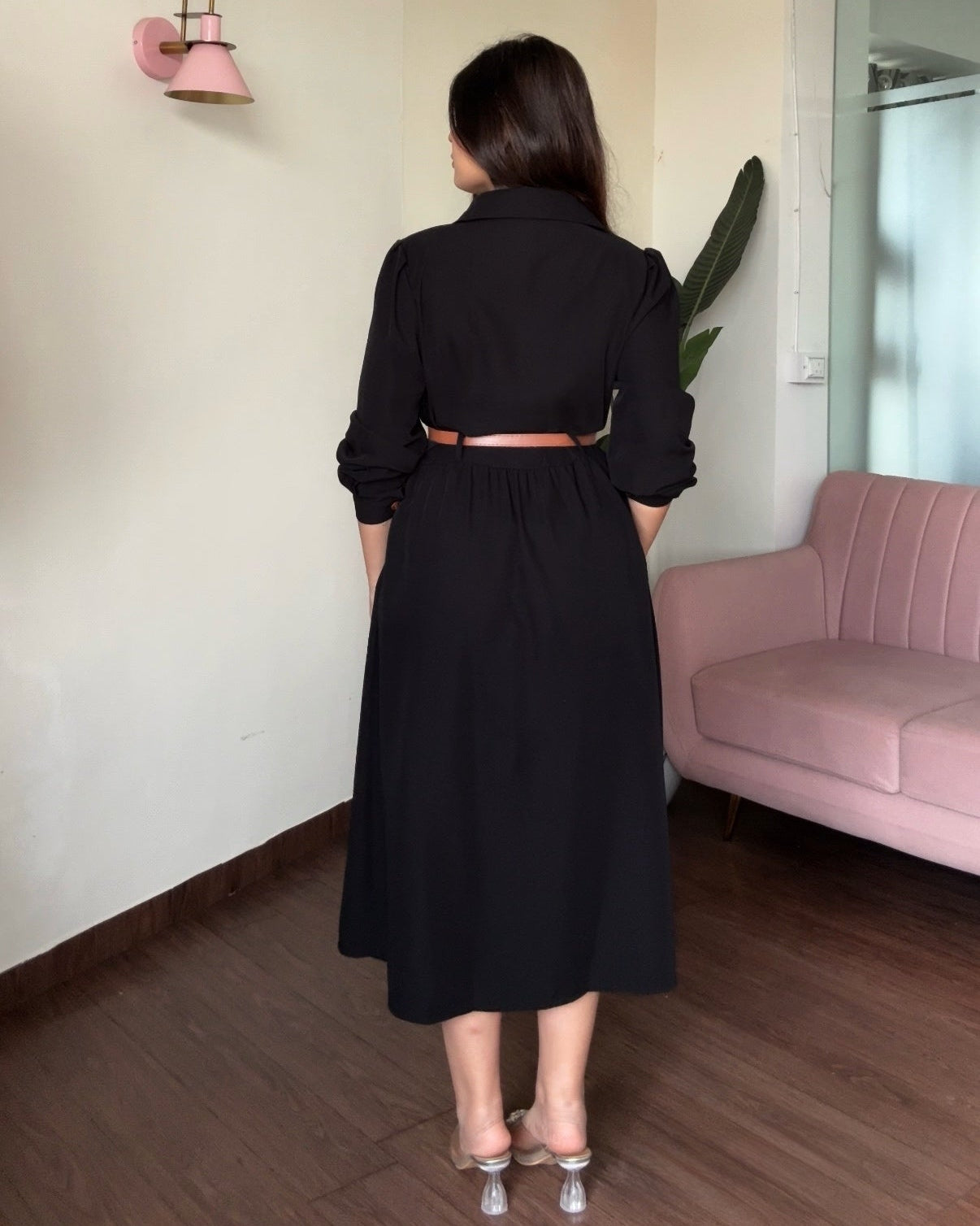 Button-Down Modest Shirt Dress
