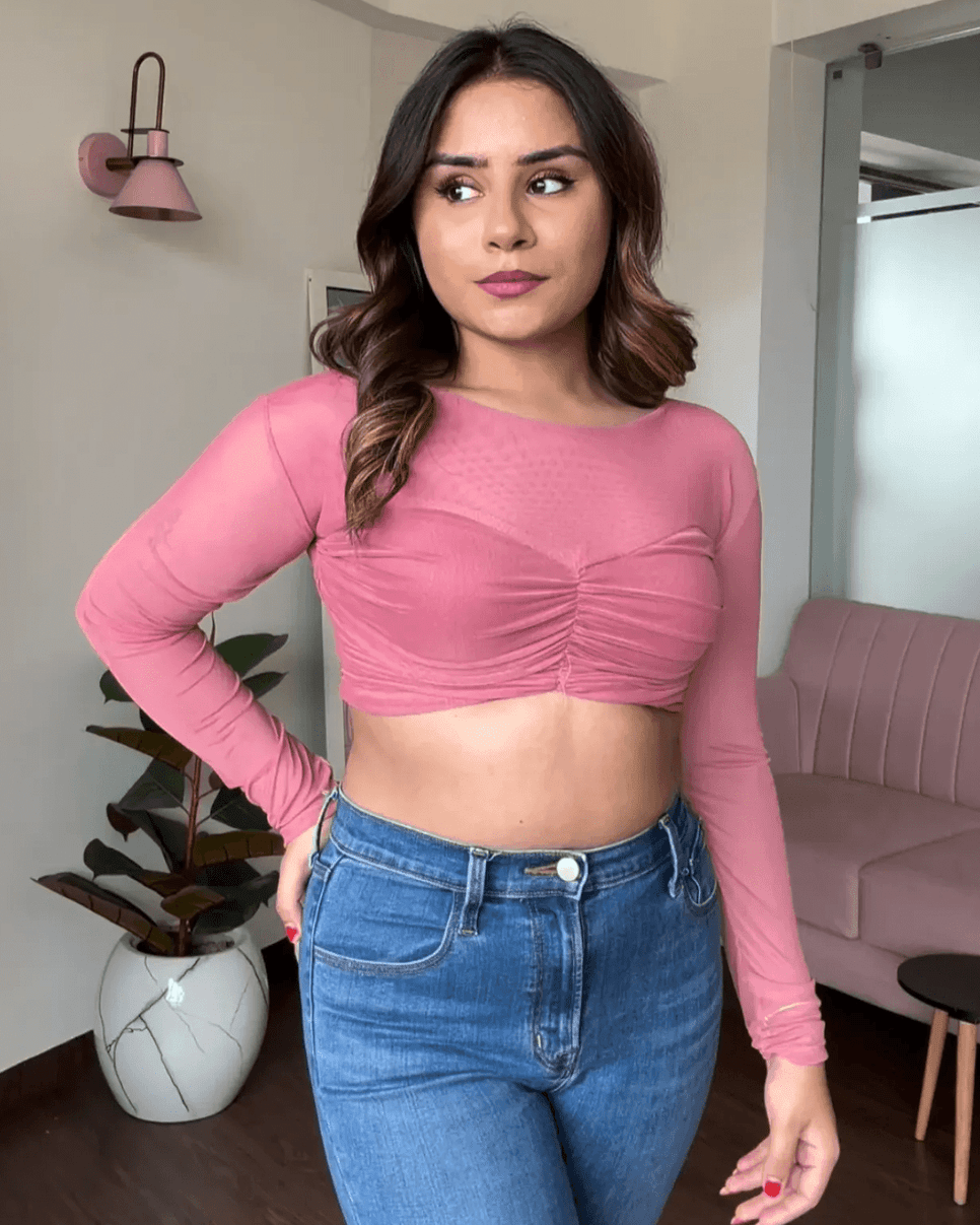 Mesh Crop Top