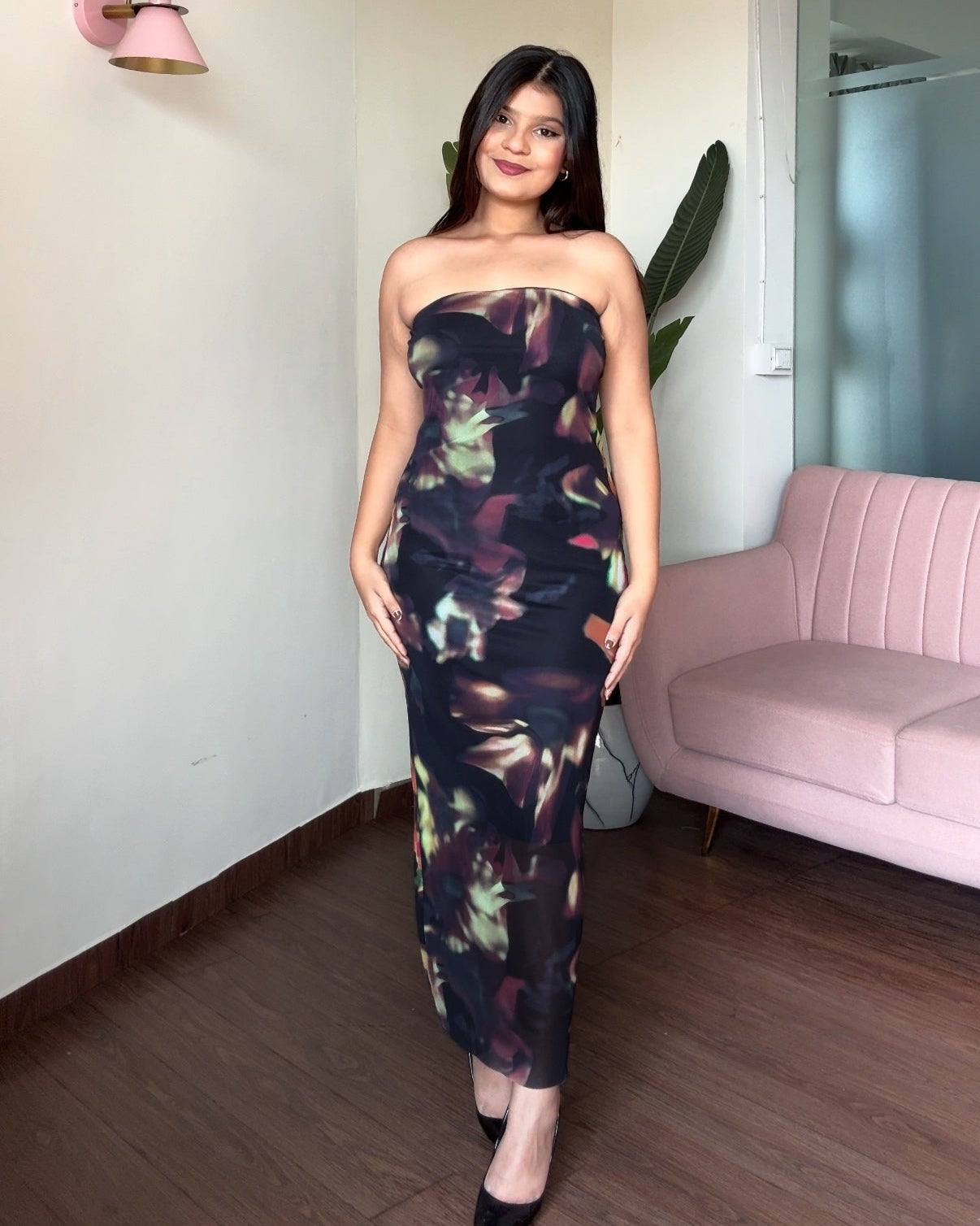Multi-Colour Bodycon Tube Dress