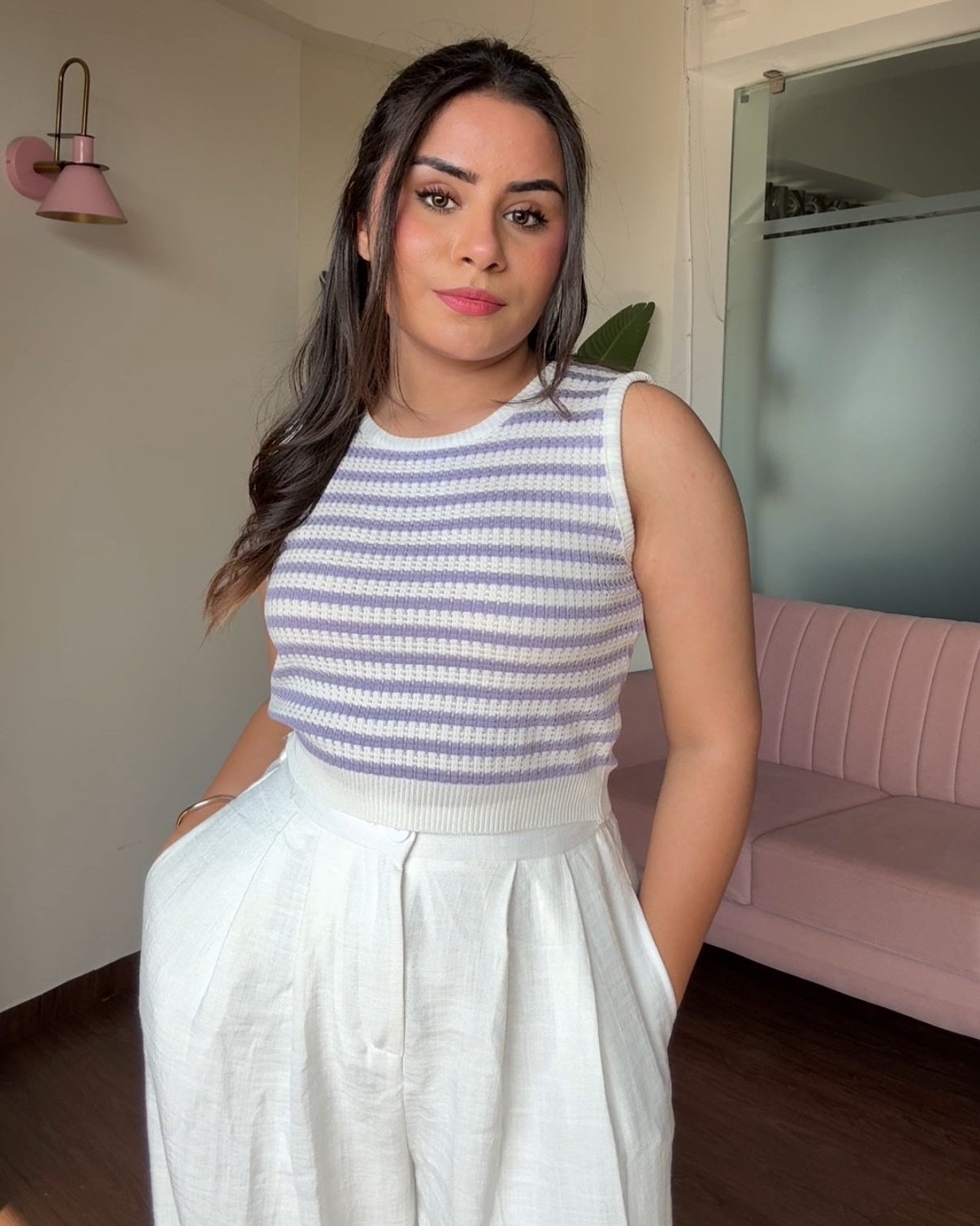 Crochet Cut Sleeves Summer Tee