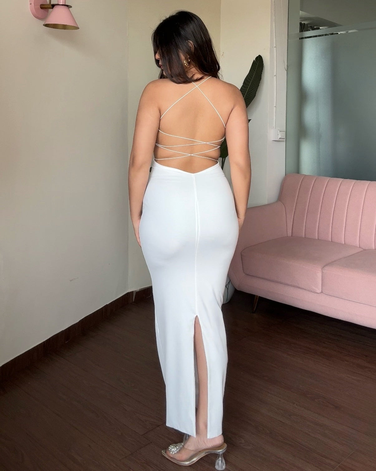 Strappy Backless Maxi Dress