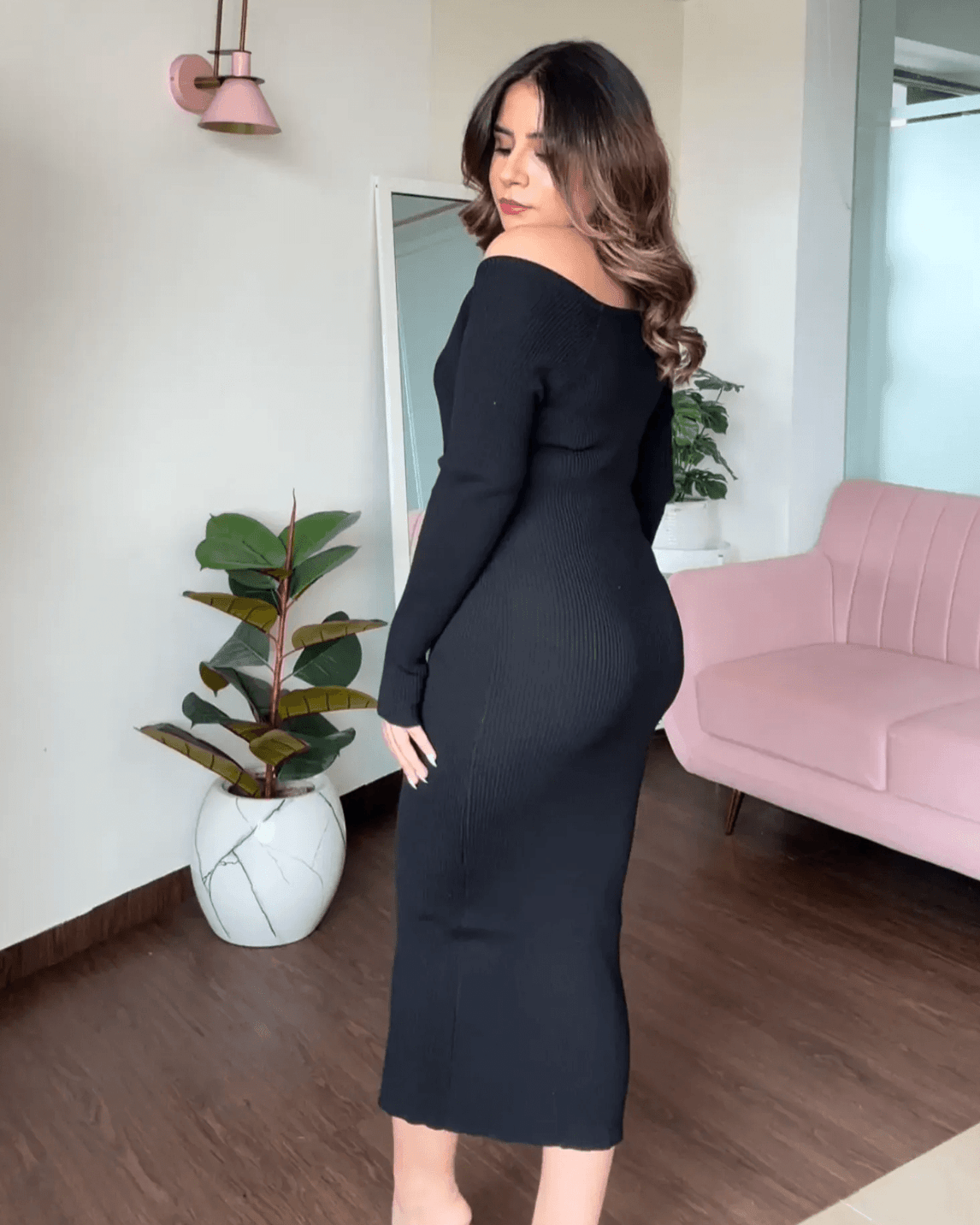 Crossover Midi Dress