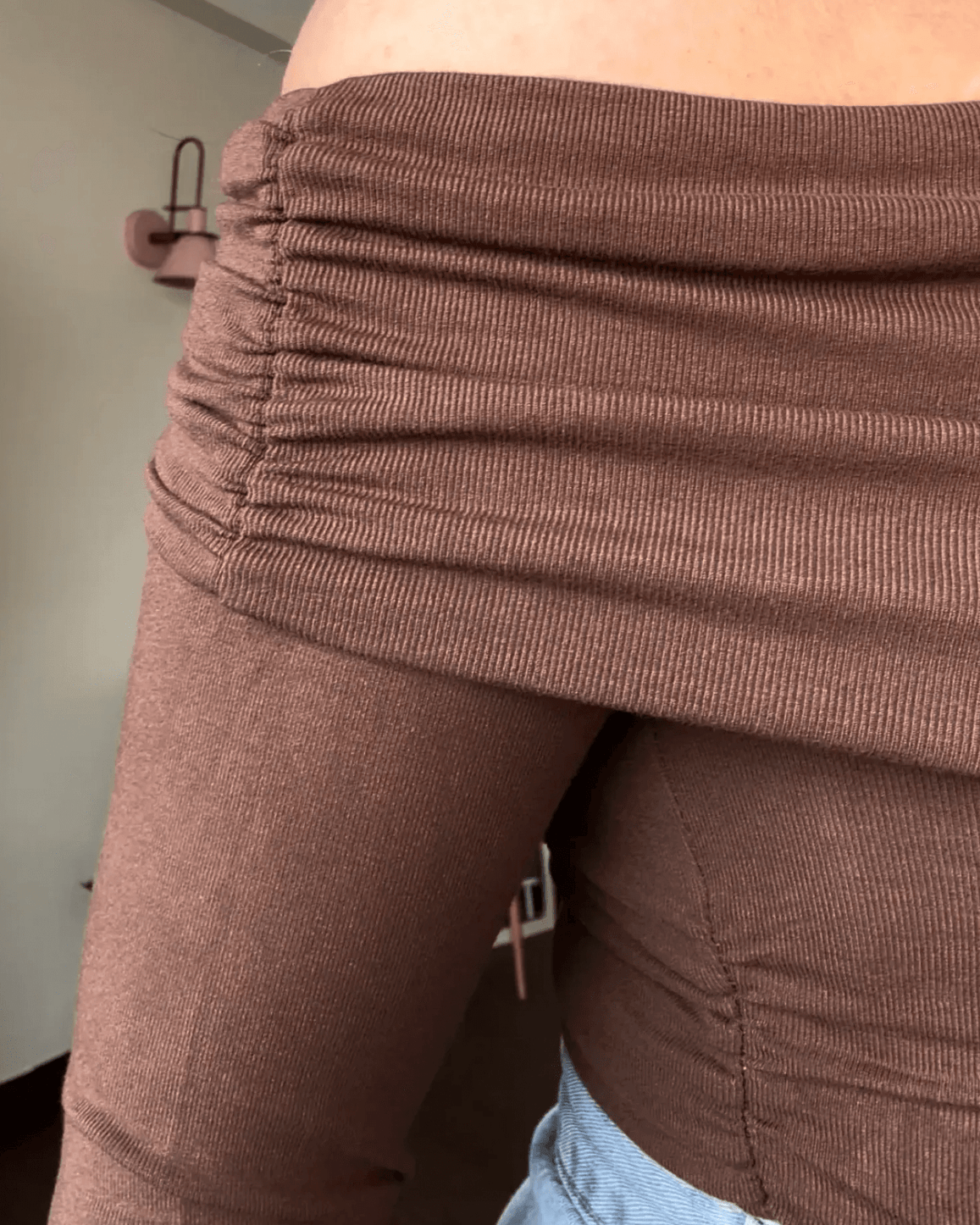 Off Shoulder Full Sleeves Top