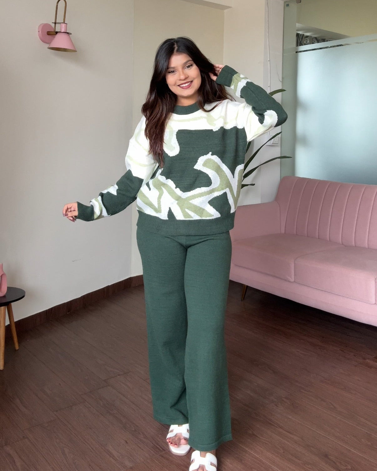 Abstract Pattern Winter Co-ord Set