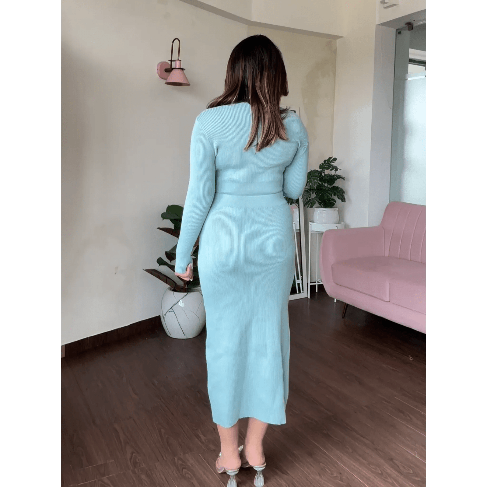 Full Sleeve Slit Co-ord Set