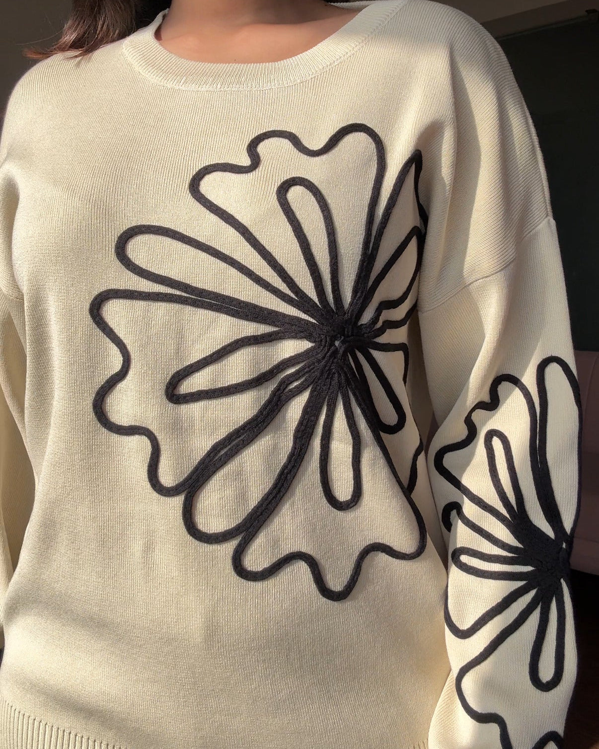 Flower Doodle Knitted Co-ord Set