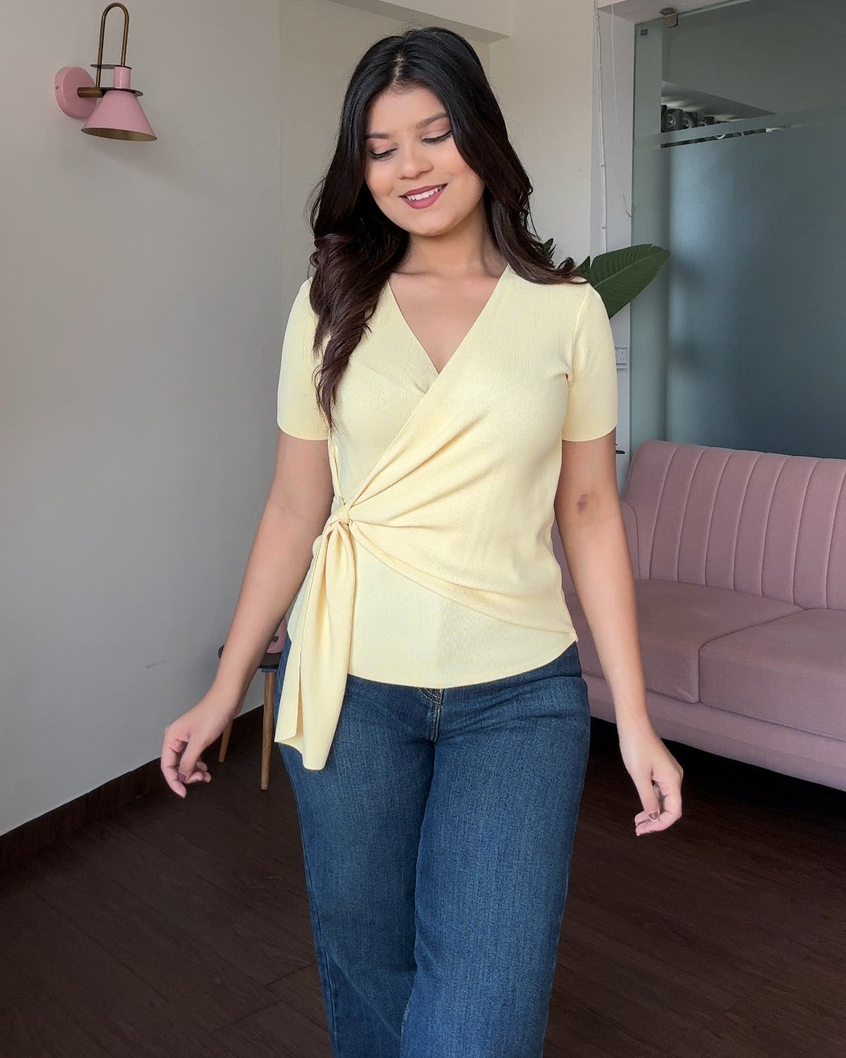 Knot Detailing Wrap Up Top