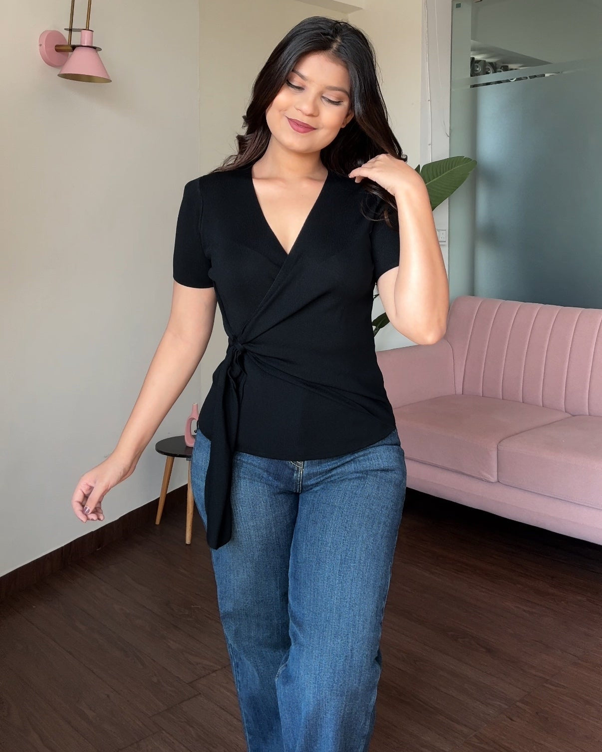 Knot Detailing Wrap Up Top