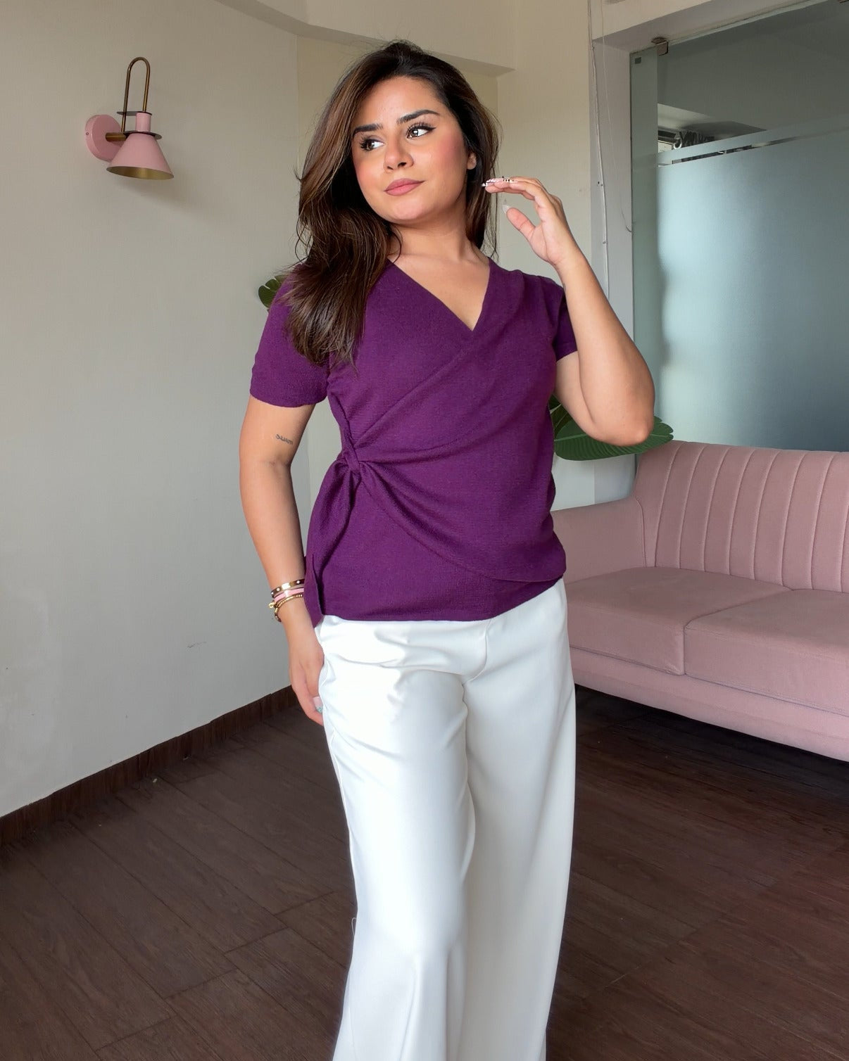 Knot Detailing Wrap Up Top
