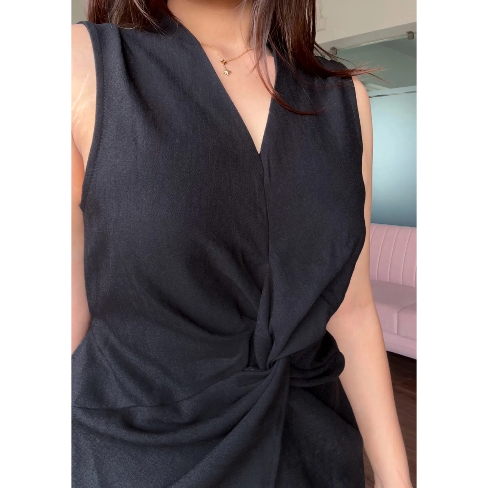 Linen Knot Detail Co-ord Set