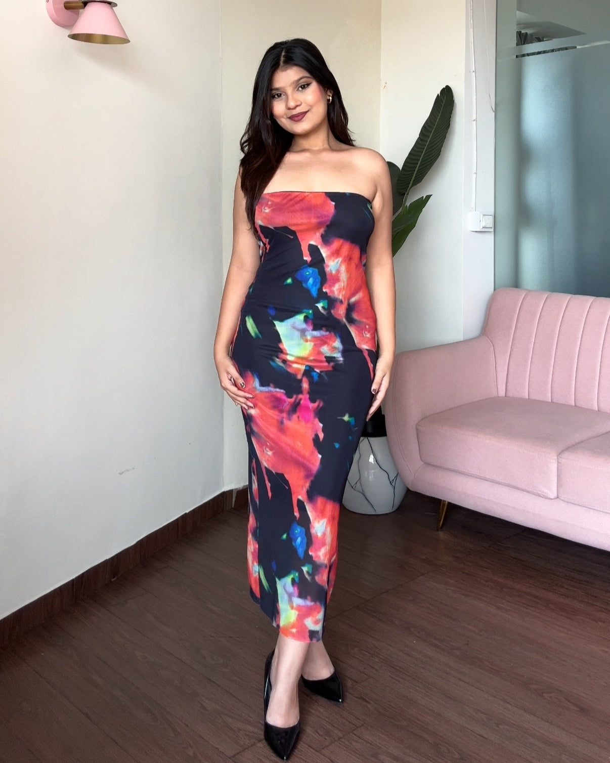 Multi Colour Bodycon Tube Dress